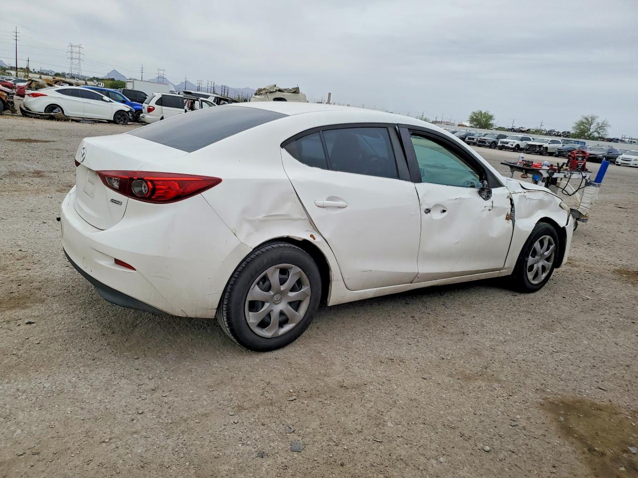 2014 Mazda 3 Sv White vin: JM1BM1T71E1195815