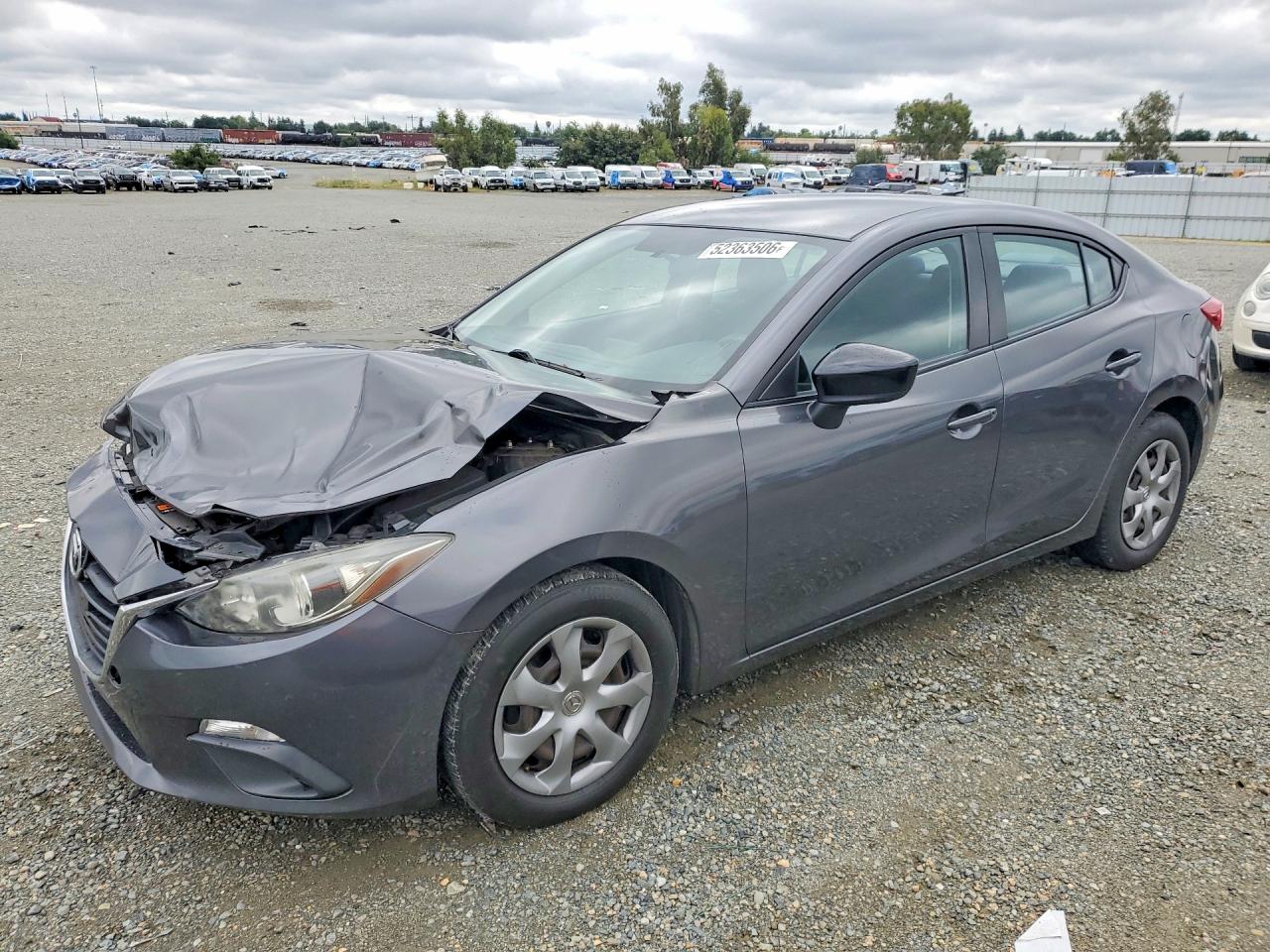 2014 Mazda 3 Sv Gray vin: JM1BM1T71E1195944