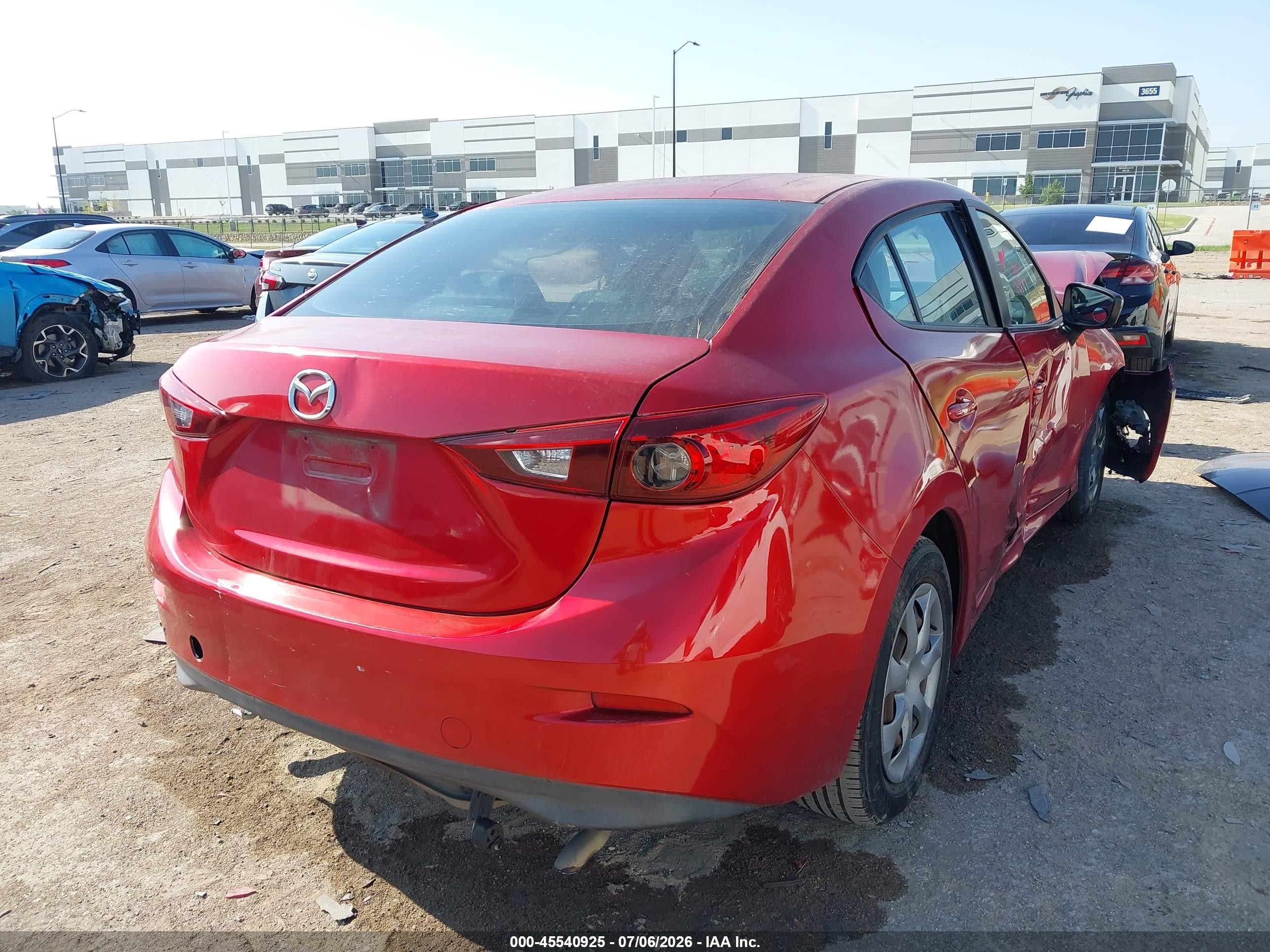 2015 Mazda Mazda3 I Sv Red vin: JM1BM1T71F1232590