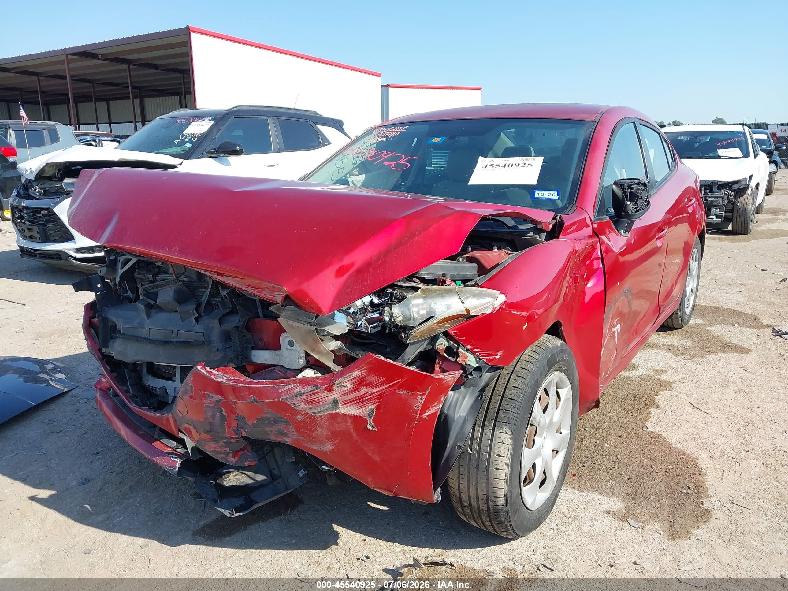 2015 Mazda Mazda3 I Sv Red vin: JM1BM1T71F1232590