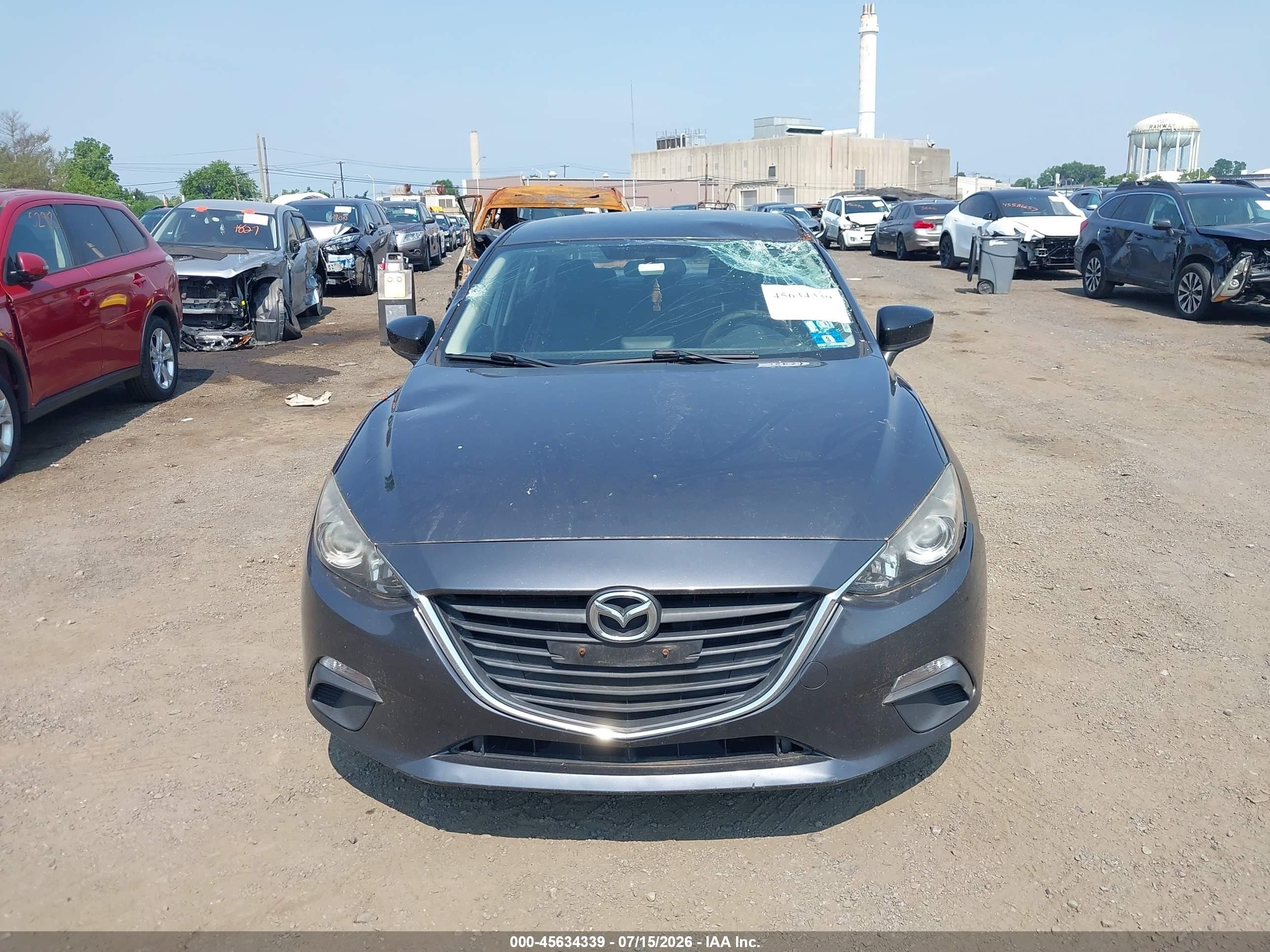 2015 Mazda Mazda3 I Sv Gray vin: JM1BM1T71F1235957