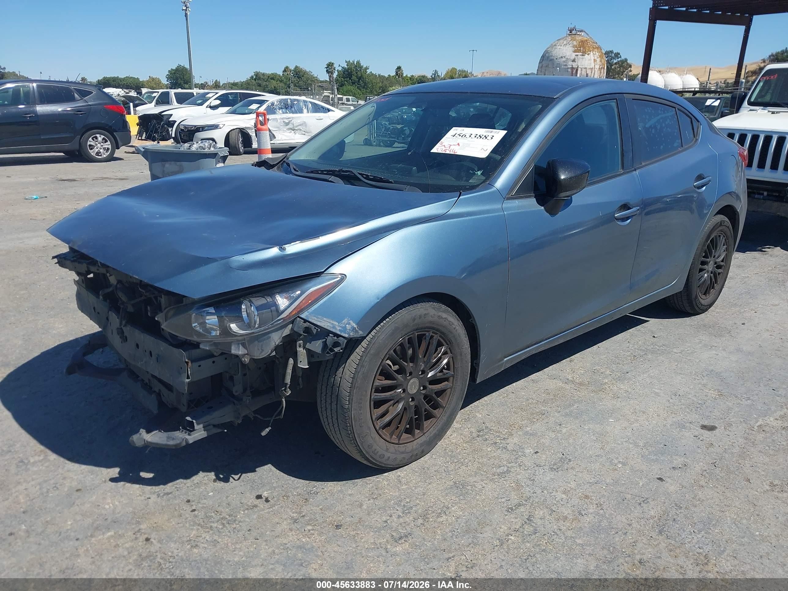 2015 Mazda Mazda3 I Sv Blue vin: JM1BM1T72F1226751