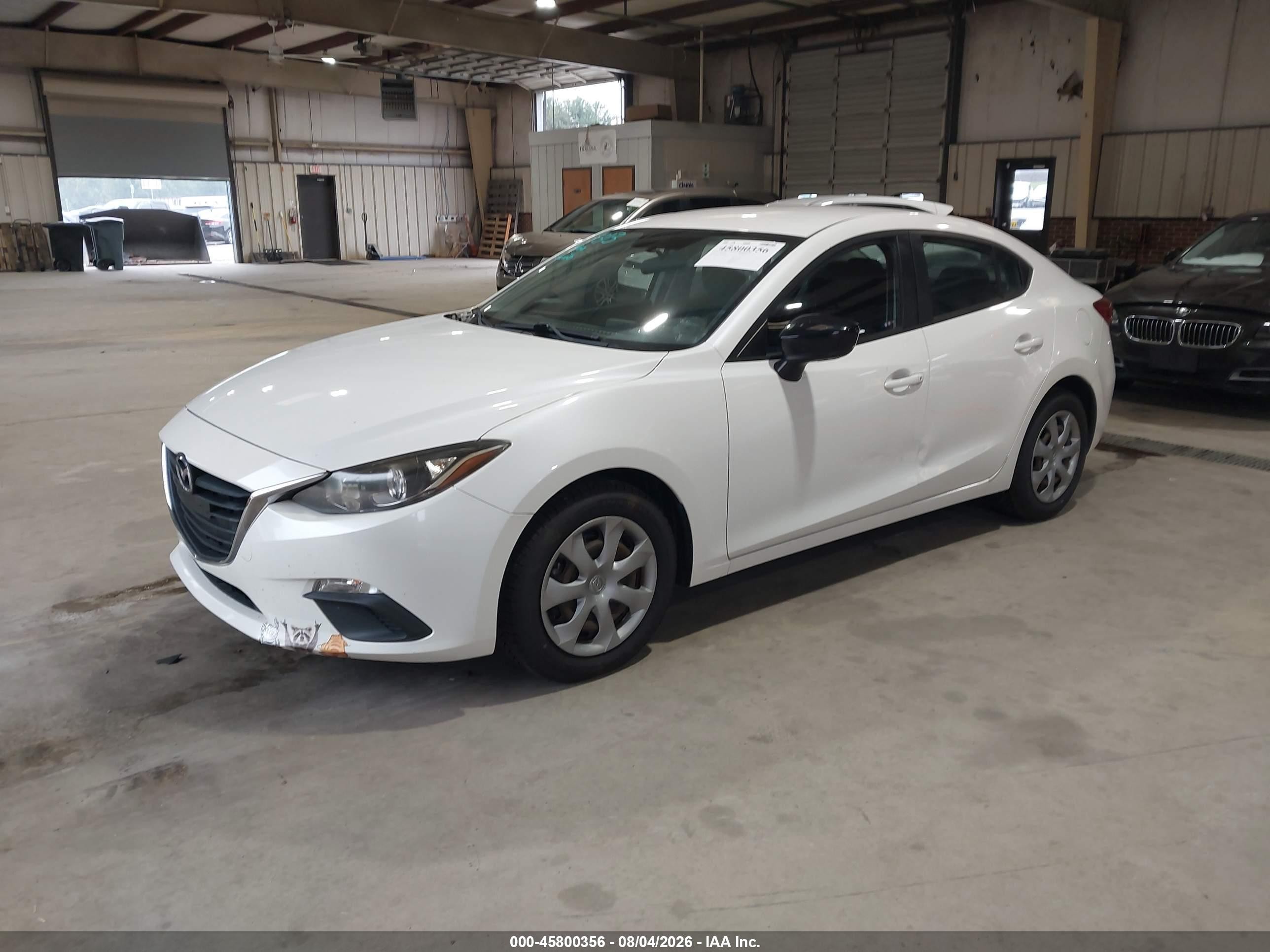 2015 Mazda Mazda3 I Sv Белый vin: JM1BM1T73F1266126
