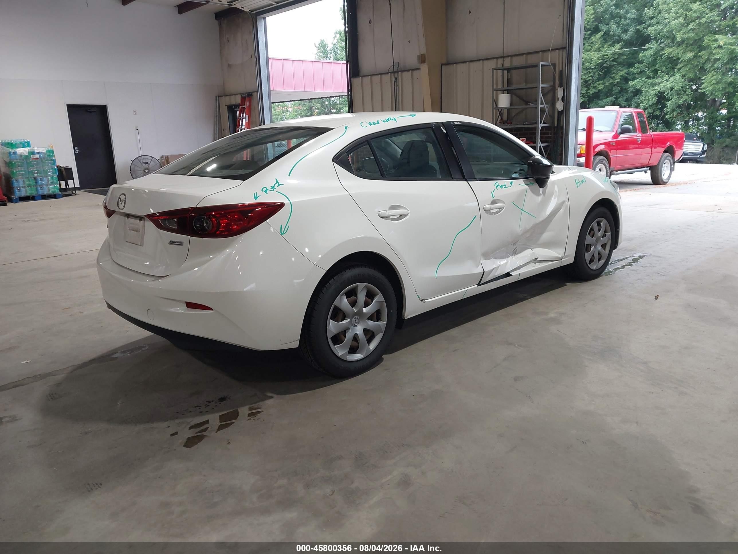 2015 Mazda Mazda3 I Sv Белый vin: JM1BM1T73F1266126
