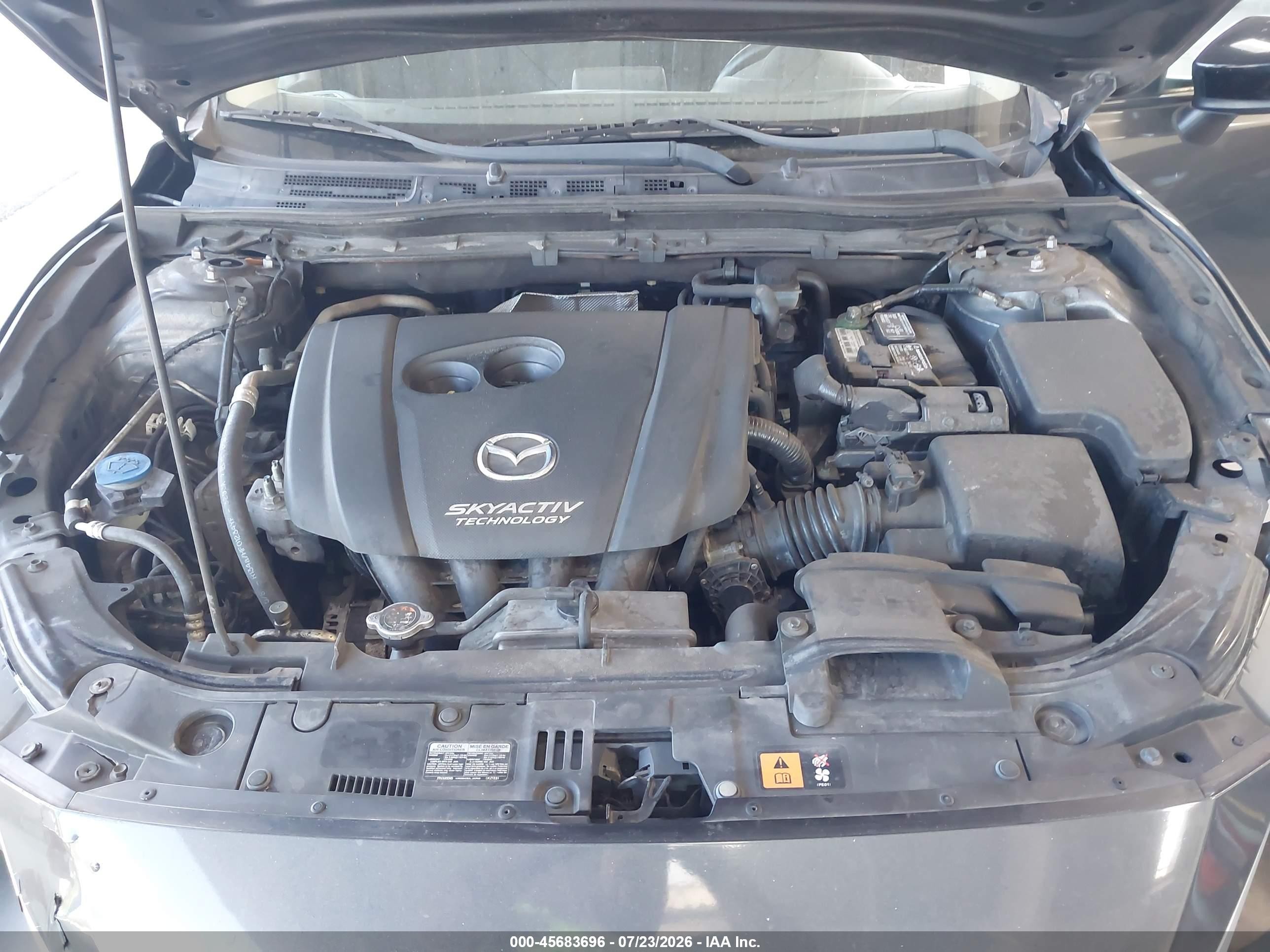 2014 Mazda Mazda3 I Sv Gray vin: JM1BM1T74E1184341