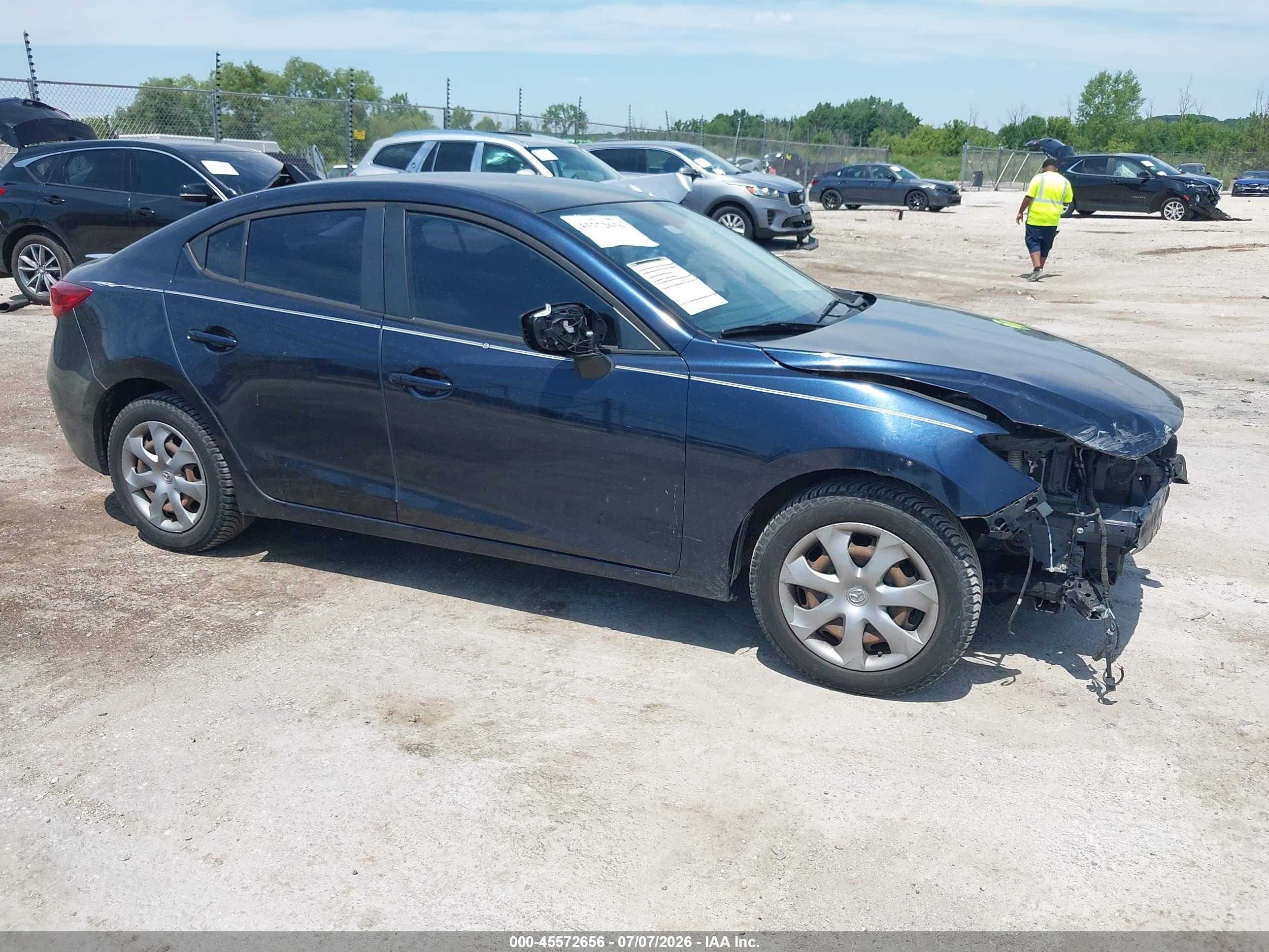 2015 Mazda Mazda3 I Sv Blue vin: JM1BM1T75F1269447