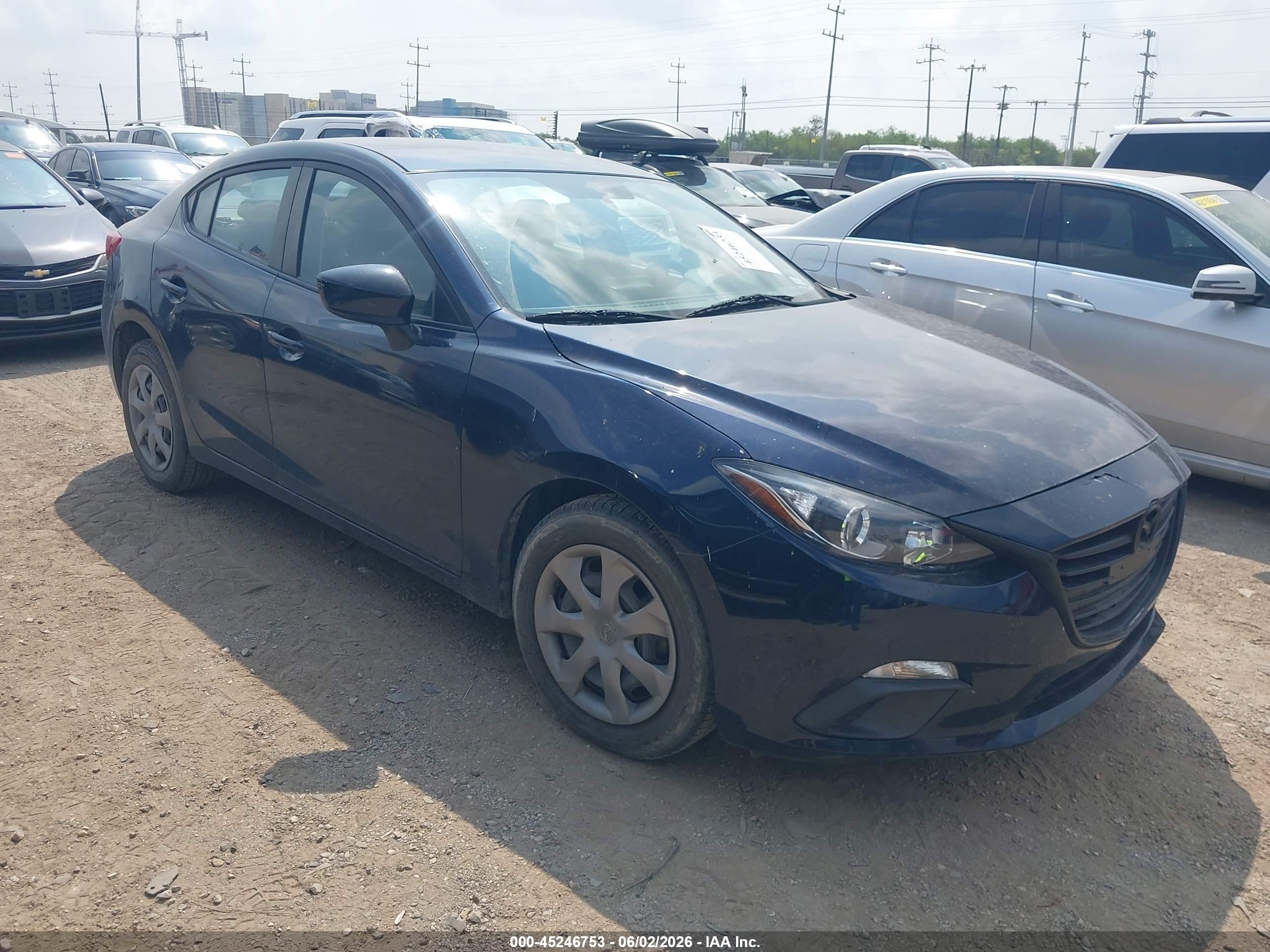 2014 Mazda Mazda3 I Sv Blue vin: JM1BM1T76E1125422