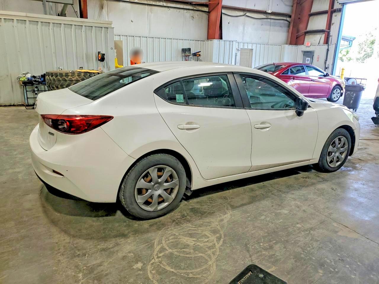 2014 Mazda 3 Sv White vin: JM1BM1T76E1134587