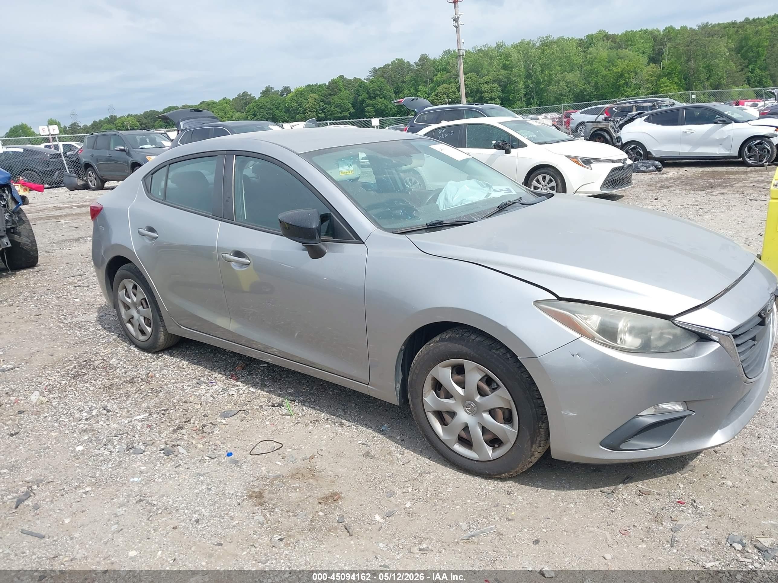 2014 Mazda Mazda3 I Sv Silver vin: JM1BM1T77E1185399
