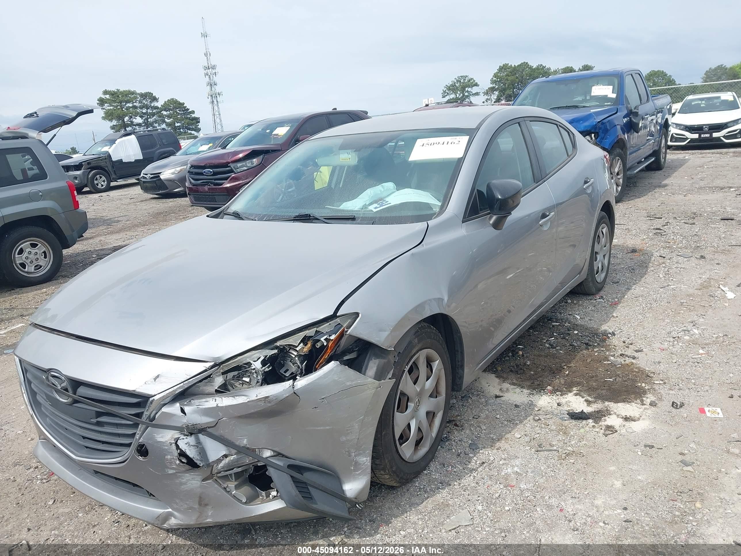 2014 Mazda Mazda3 I Sv Silver vin: JM1BM1T77E1185399