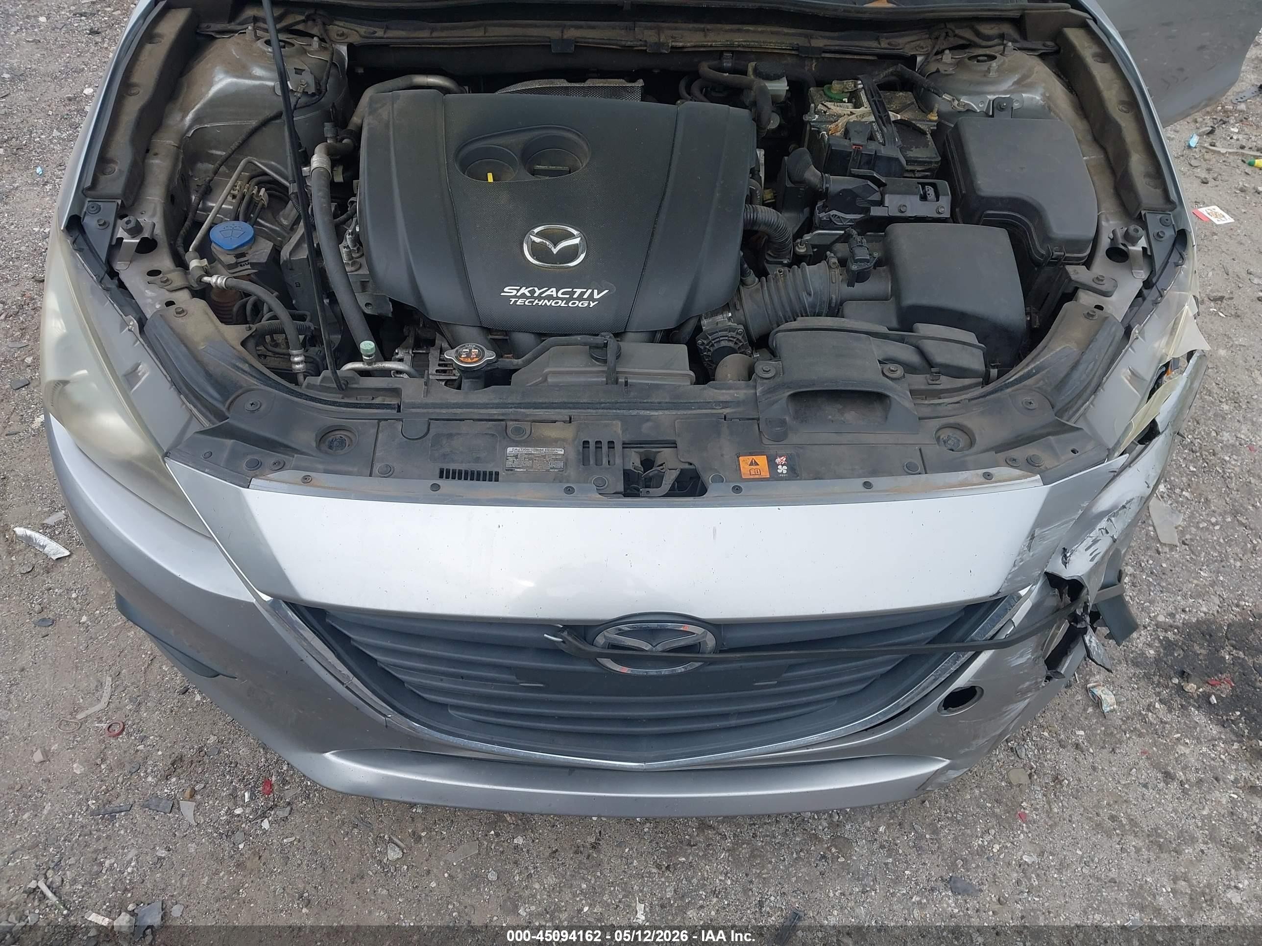 2014 Mazda Mazda3 I Sv Silver vin: JM1BM1T77E1185399