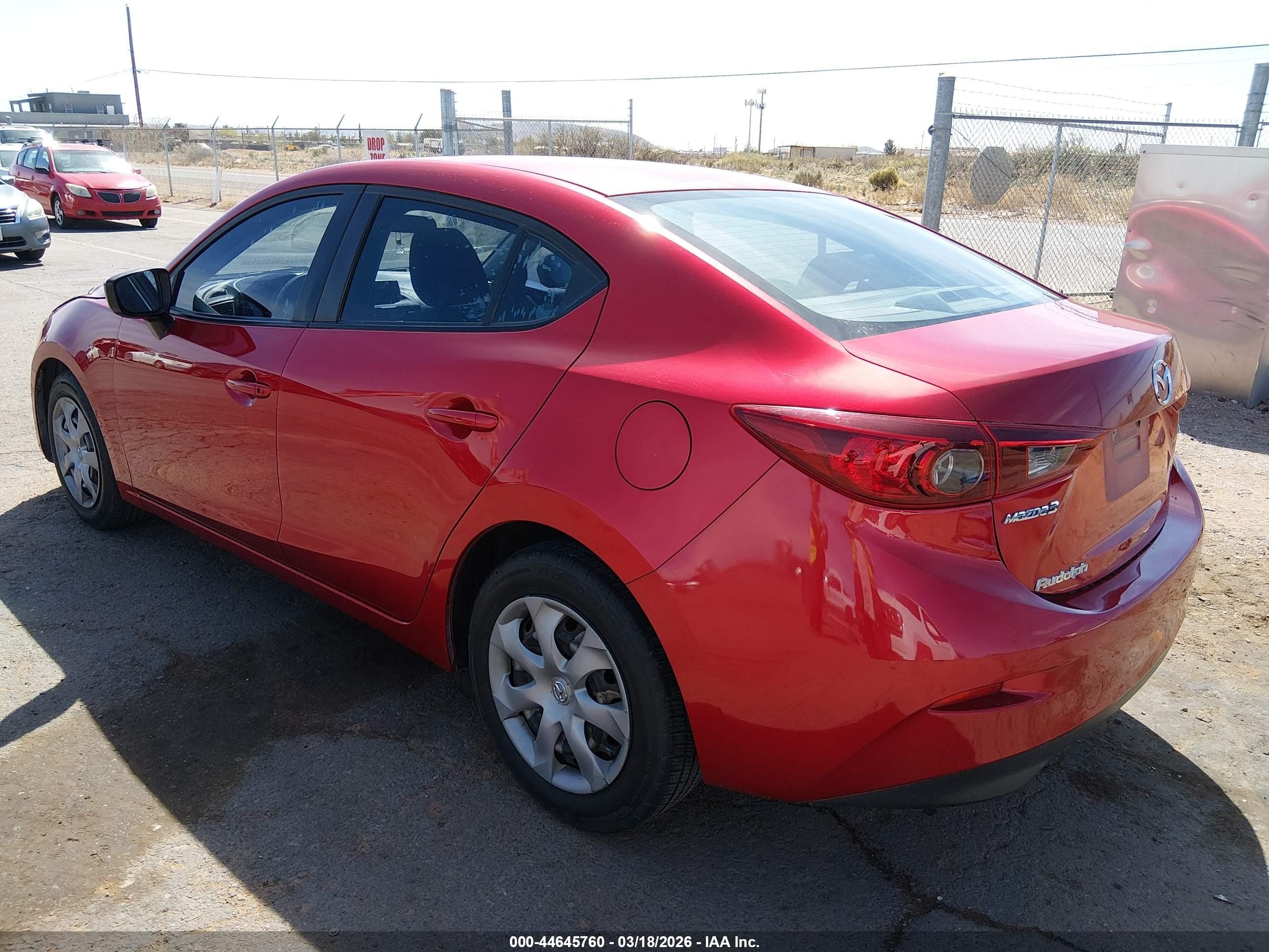 2015 Mazda Mazda3 I Sv Red vin: JM1BM1T77F1231492