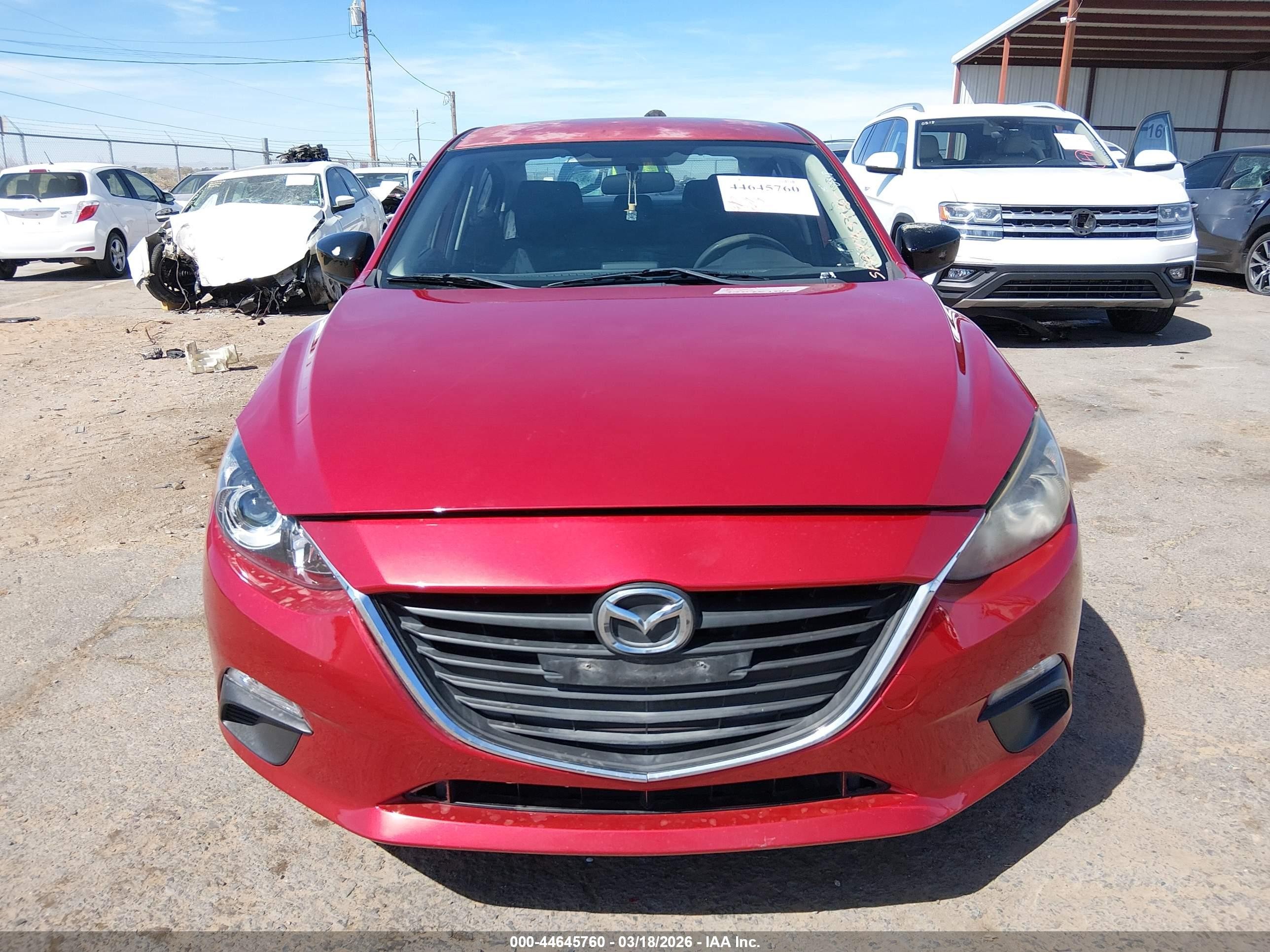 2015 Mazda Mazda3 I Sv Red vin: JM1BM1T77F1231492
