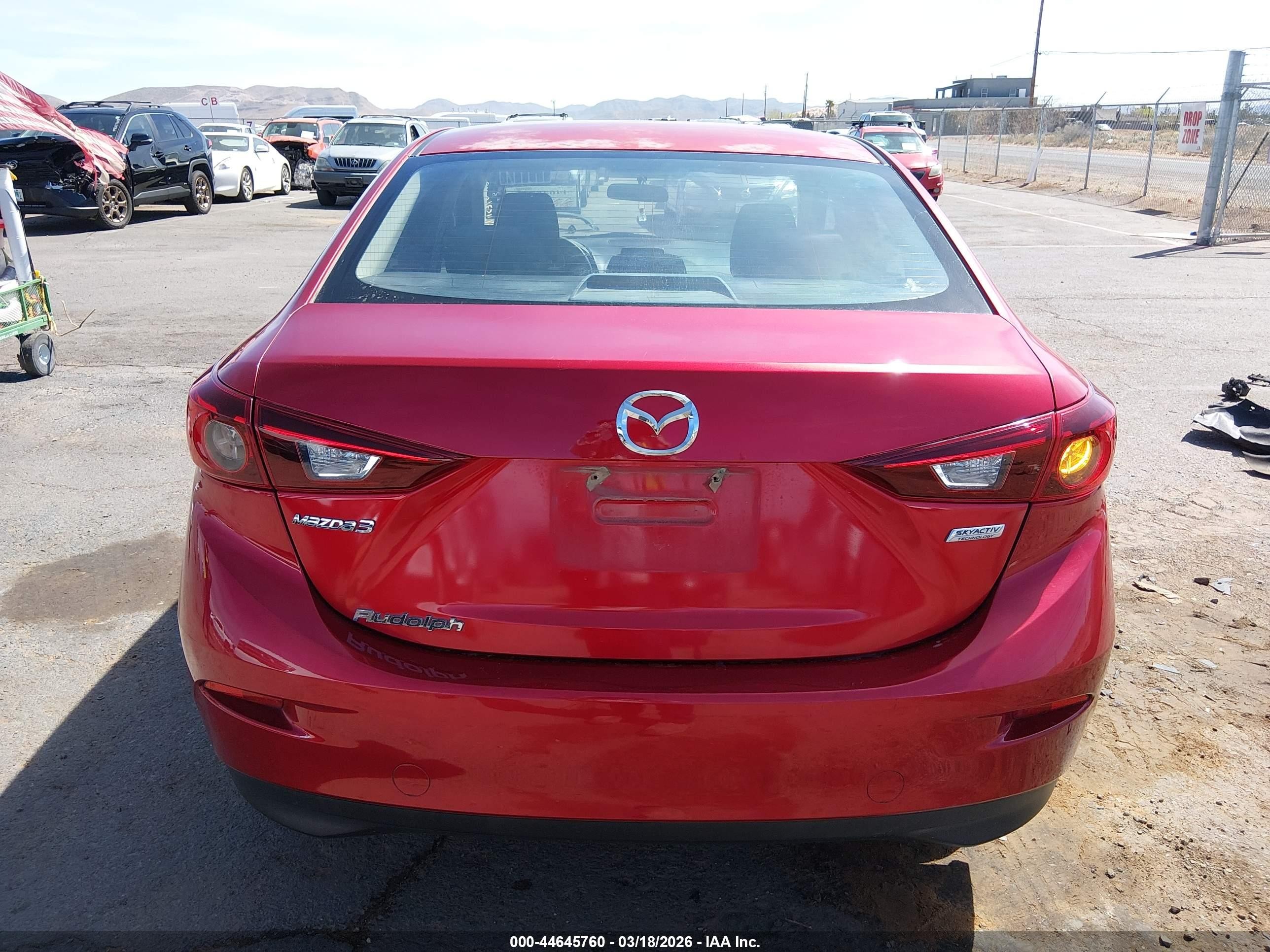 2015 Mazda Mazda3 I Sv Red vin: JM1BM1T77F1231492