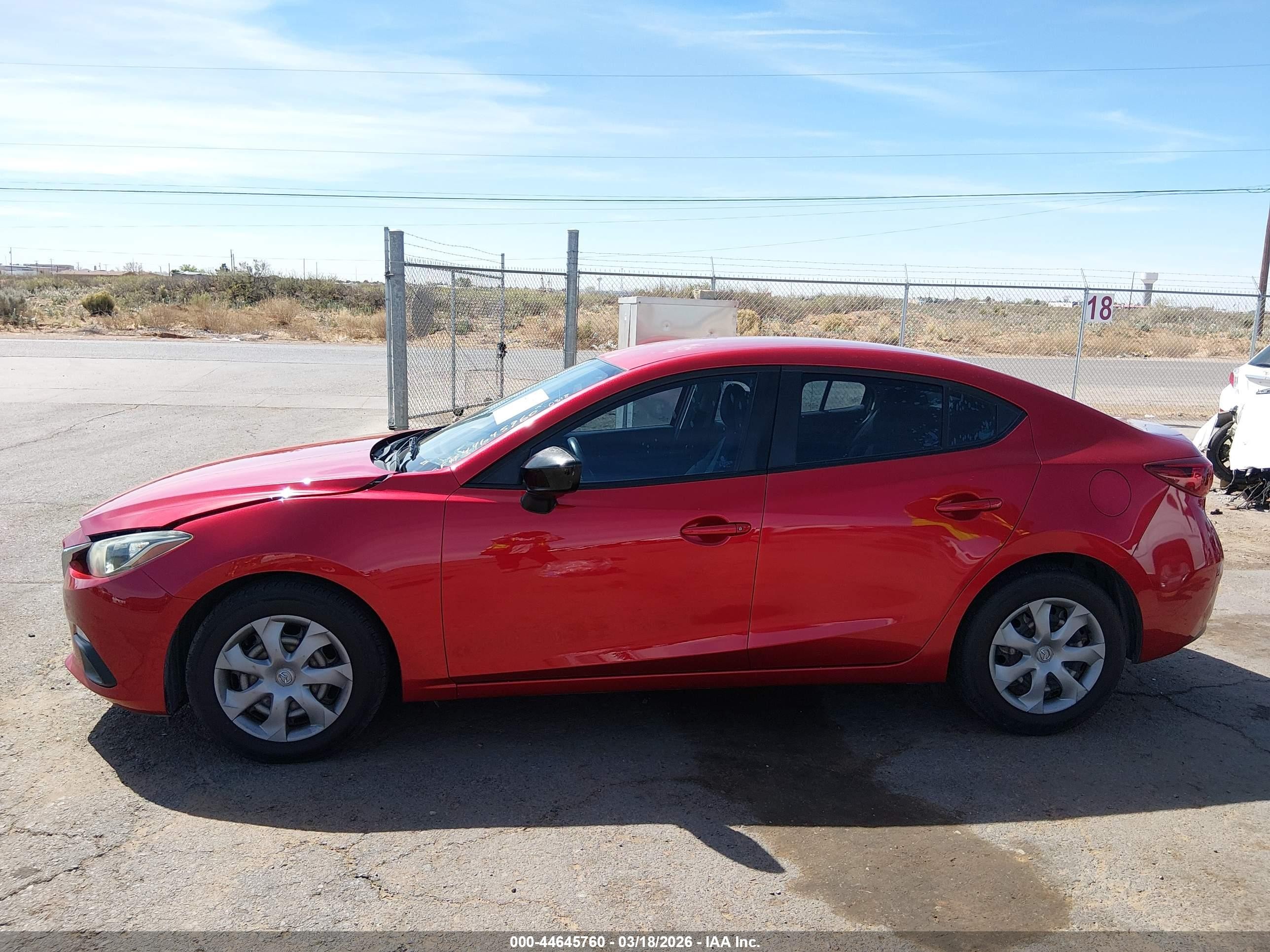 2015 Mazda Mazda3 I Sv Red vin: JM1BM1T77F1231492