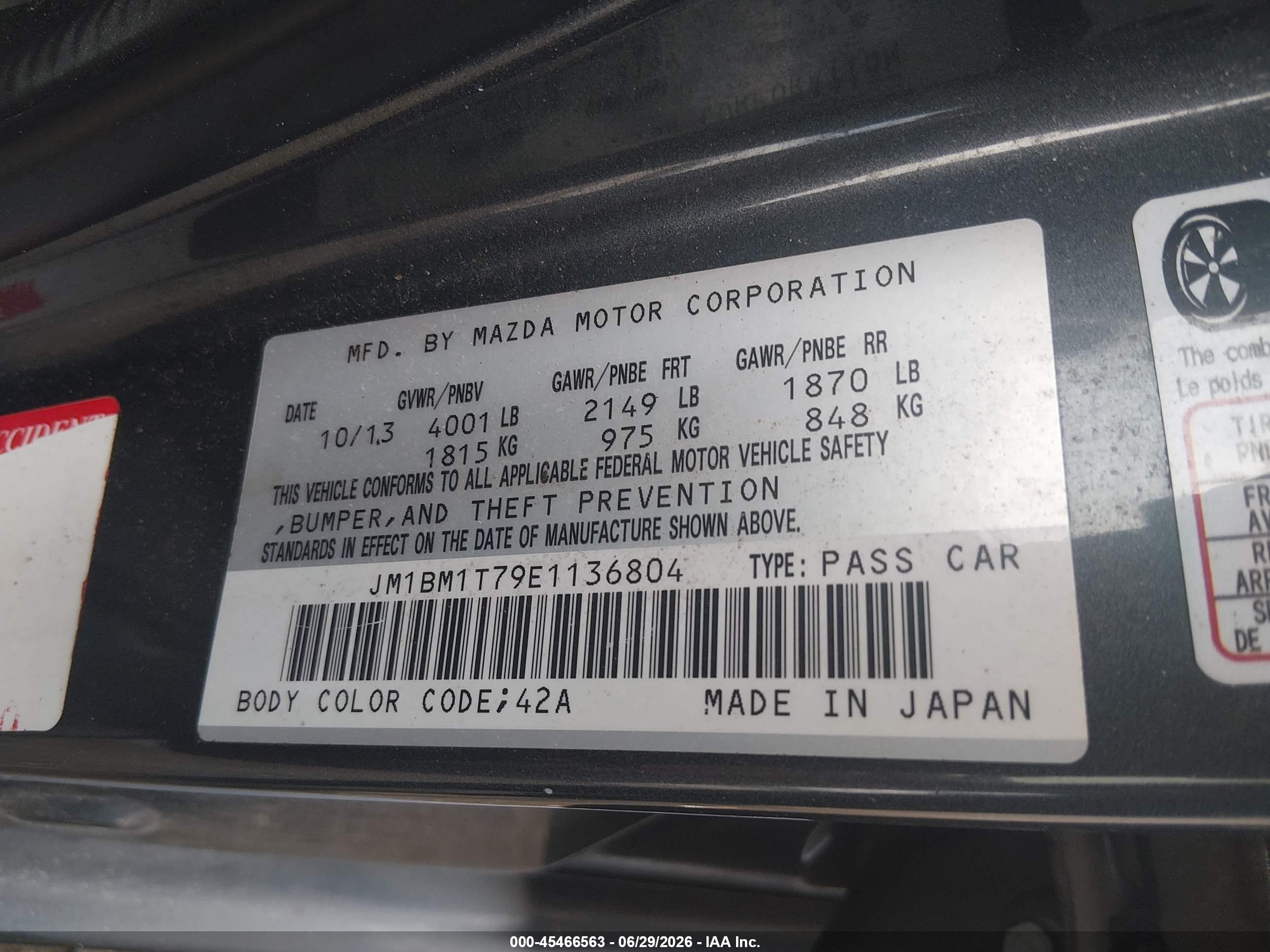 2014 Mazda Mazda3 I Sv Gray vin: JM1BM1T79E1136804