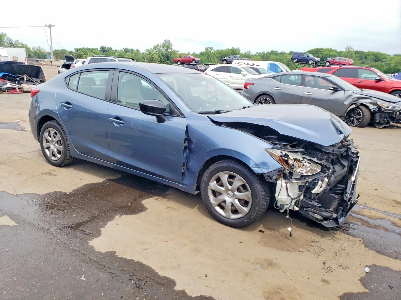 2015 Mazda 3 Sv Blue vin: JM1BM1T79F1264929
