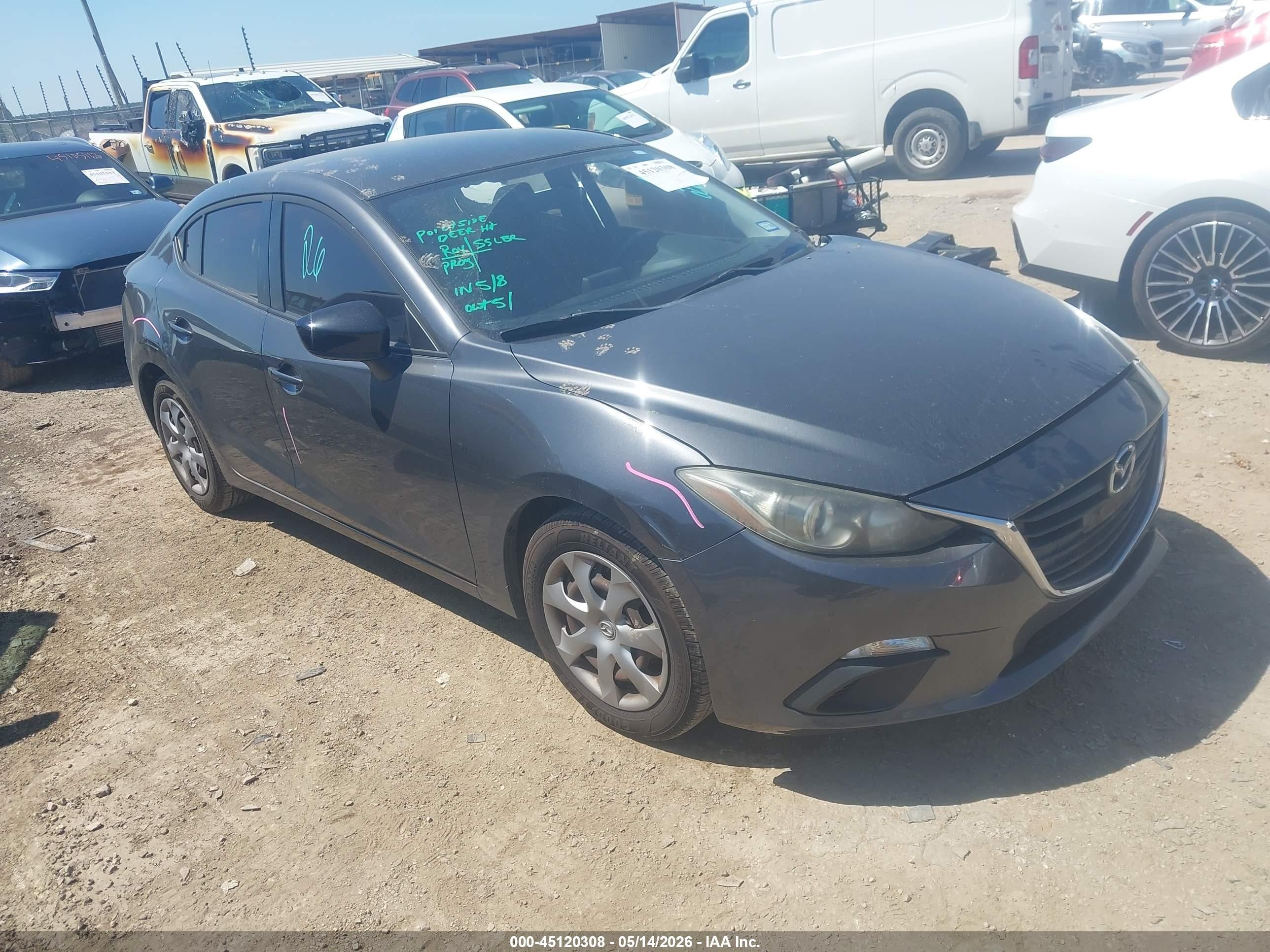 2015 Mazda Mazda3 I Sv Gray vin: JM1BM1T7XF1223564