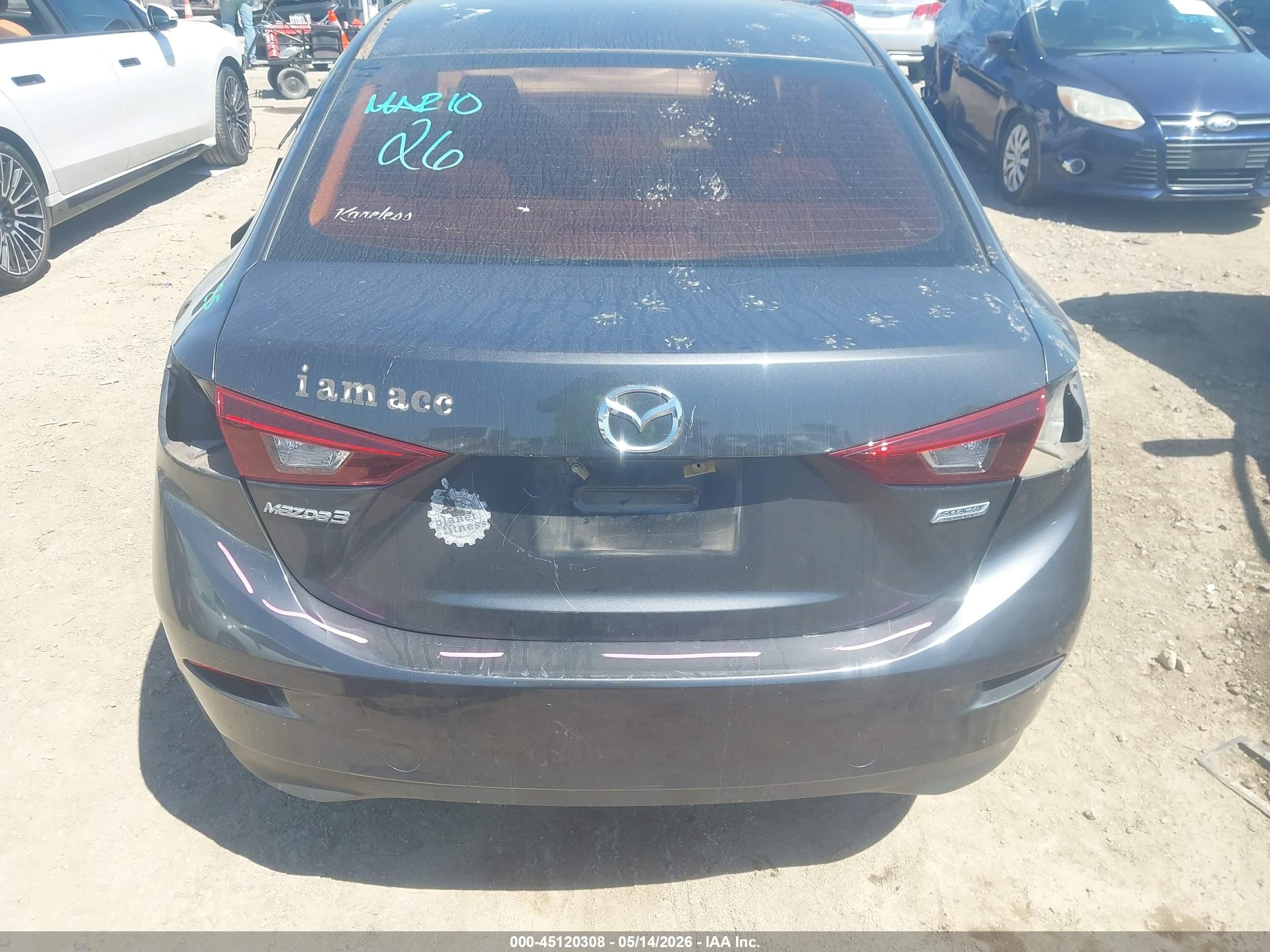 2015 Mazda Mazda3 I Sv Gray vin: JM1BM1T7XF1223564