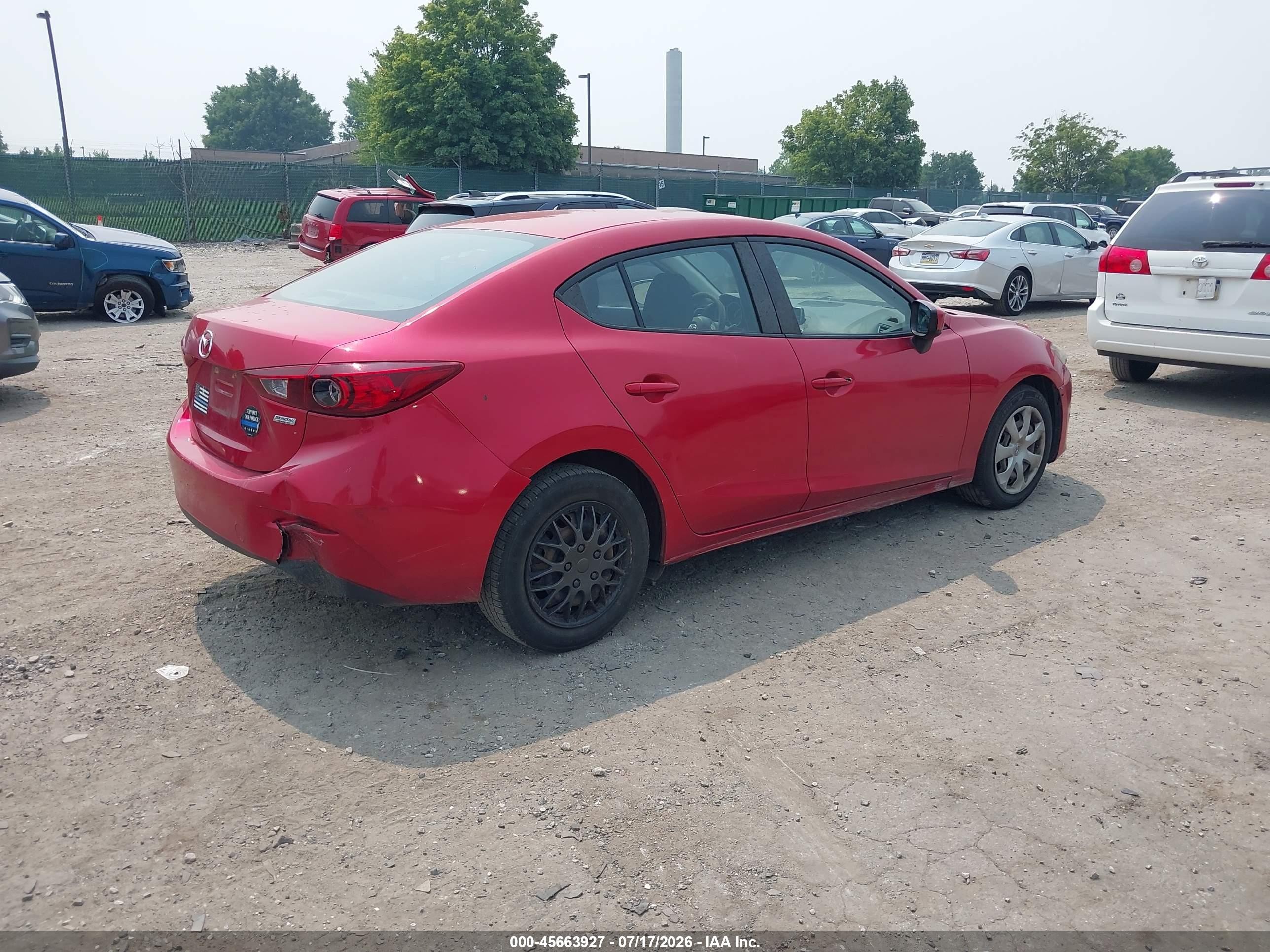 2014 Mazda Mazda3 I Sport Red vin: JM1BM1U70E1166532