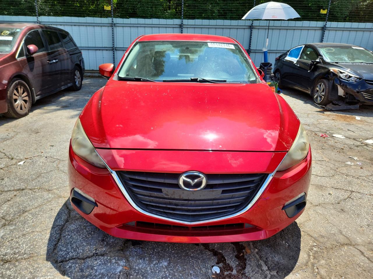 2014 Mazda 3 Sport Red vin: JM1BM1U71E1111345