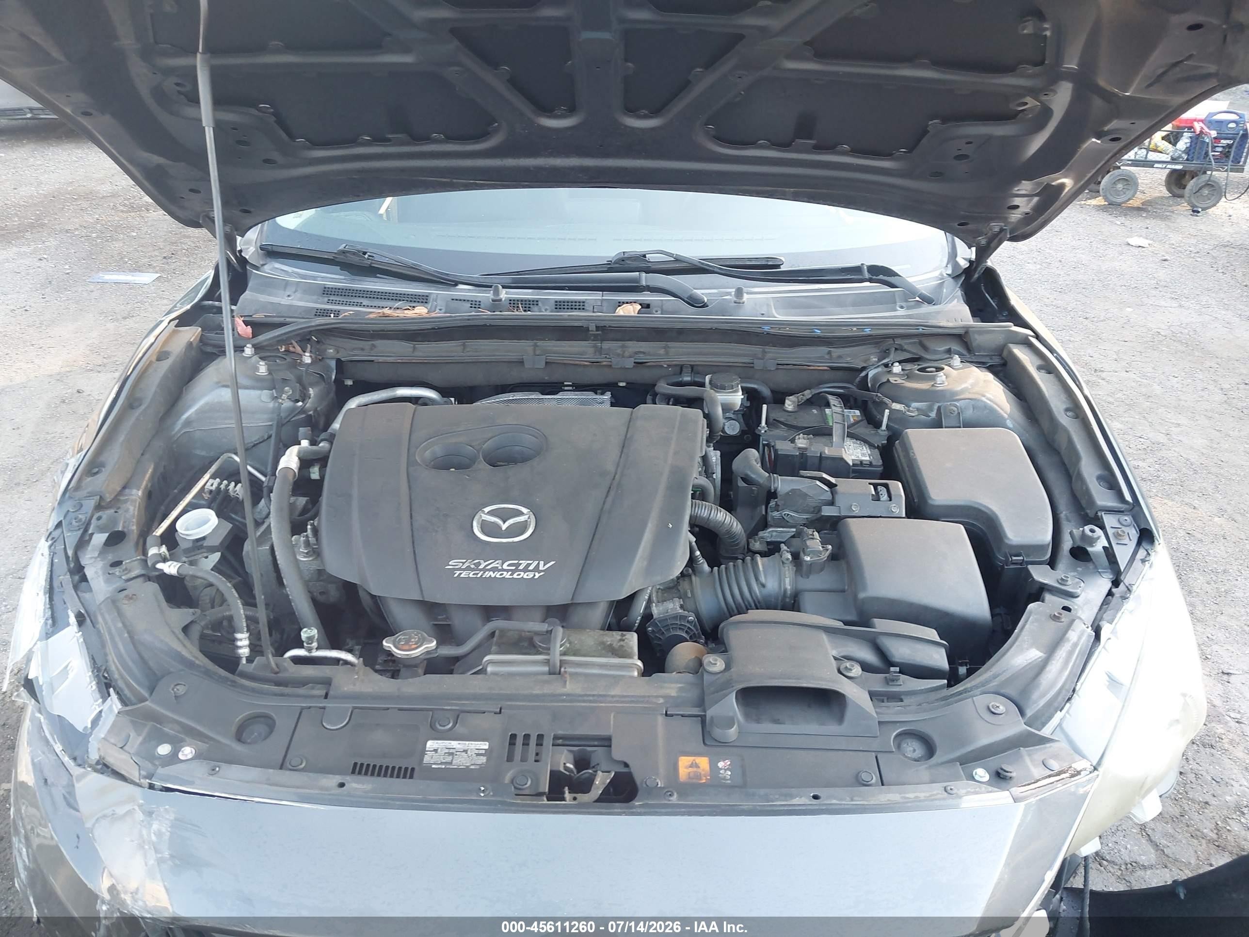 2014 Mazda Mazda3   Gray vin: JM1BM1U71E1216564