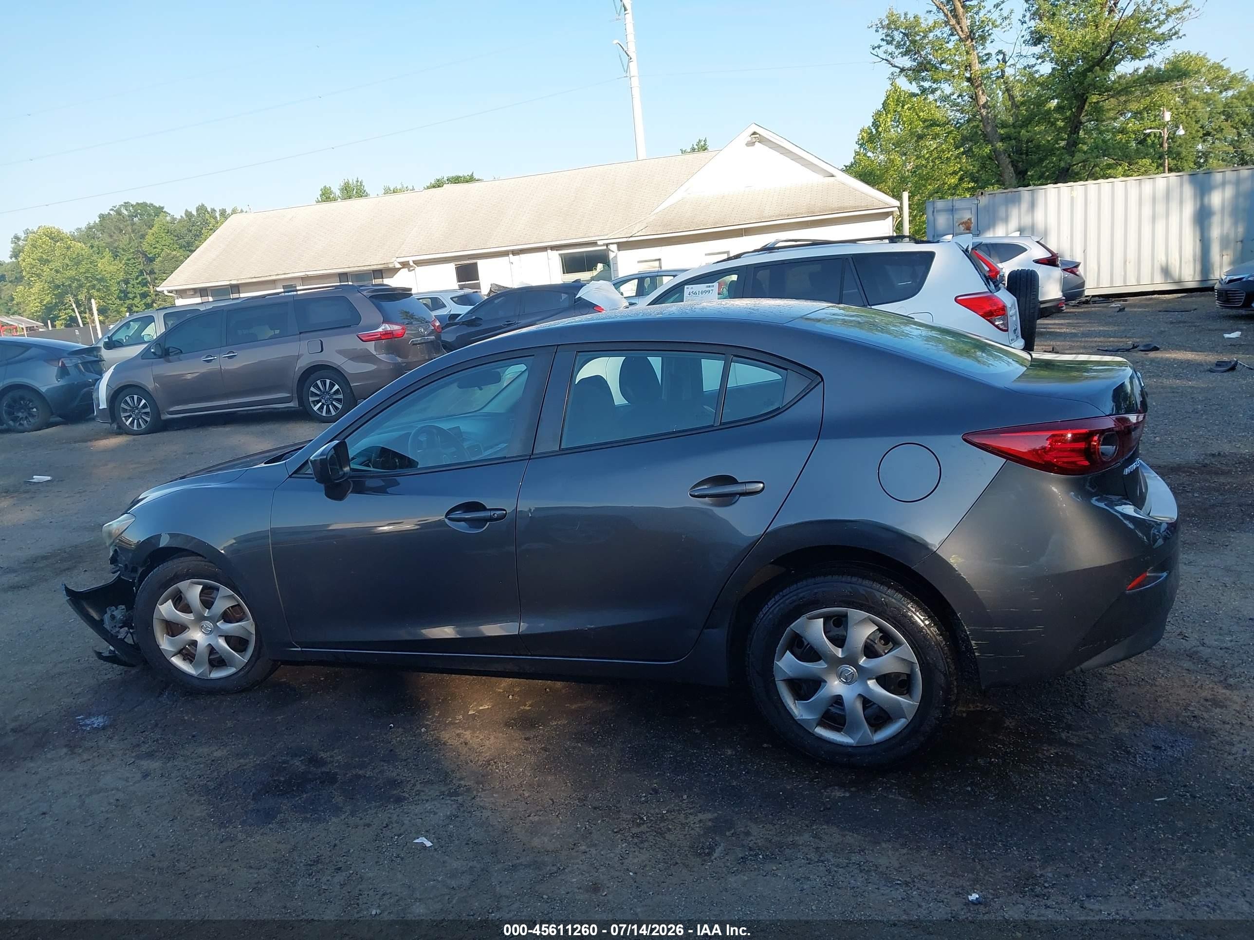 2014 Mazda Mazda3   Gray vin: JM1BM1U71E1216564