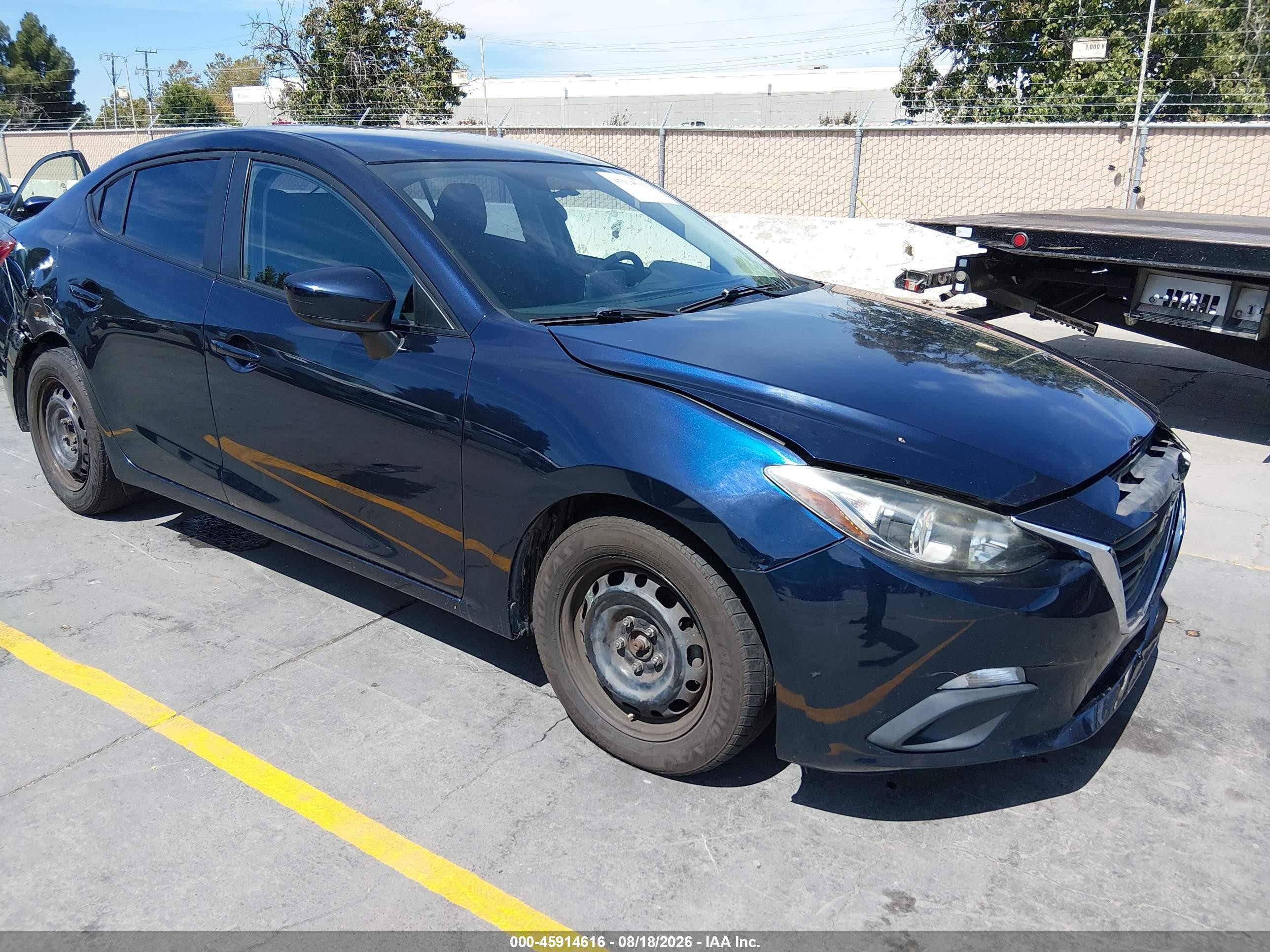 2015 Mazda Mazda3 I Sport Dark Blue vin: JM1BM1U71F1257116