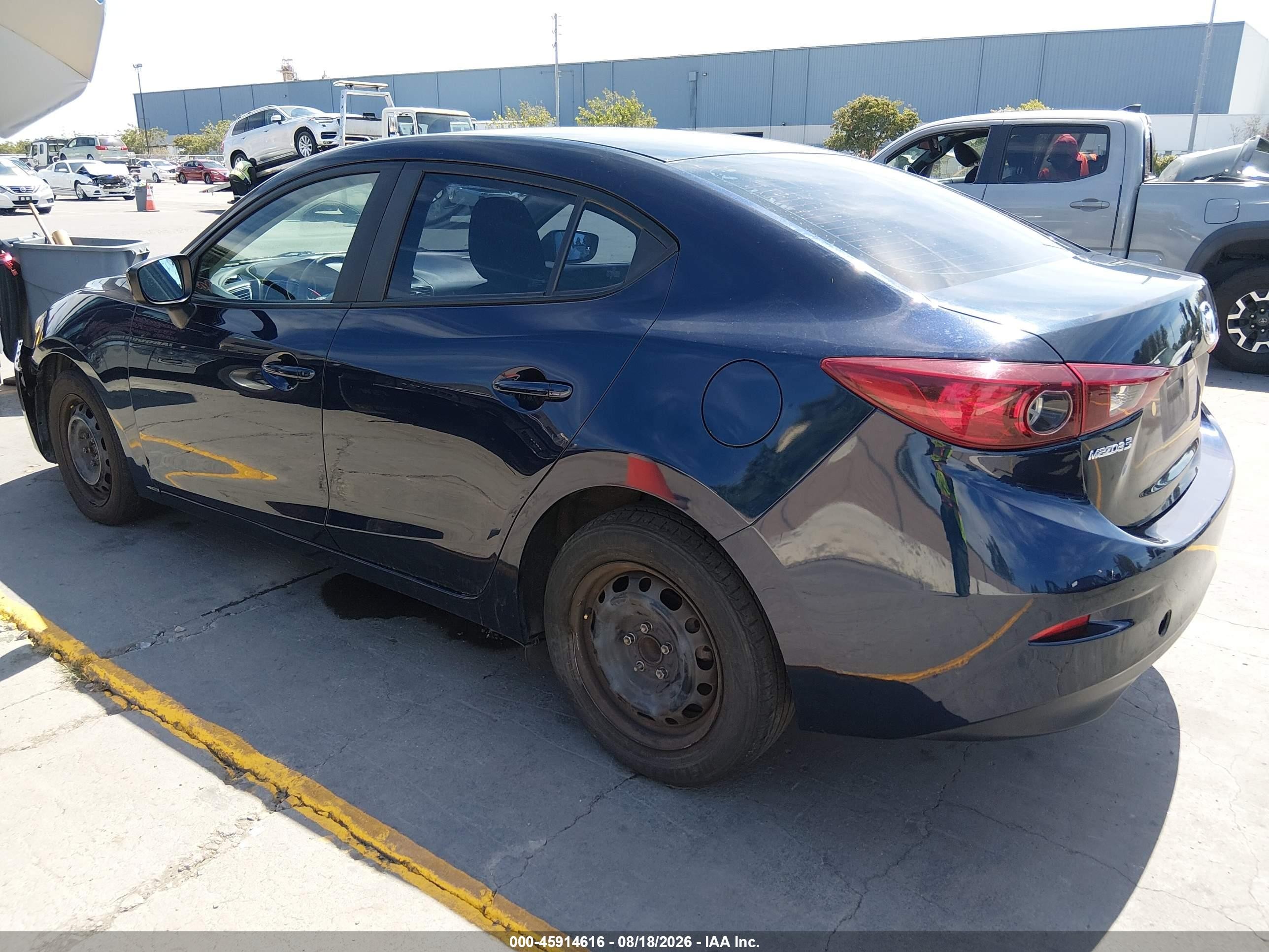 2015 Mazda Mazda3 I Sport Dark Blue vin: JM1BM1U71F1257116