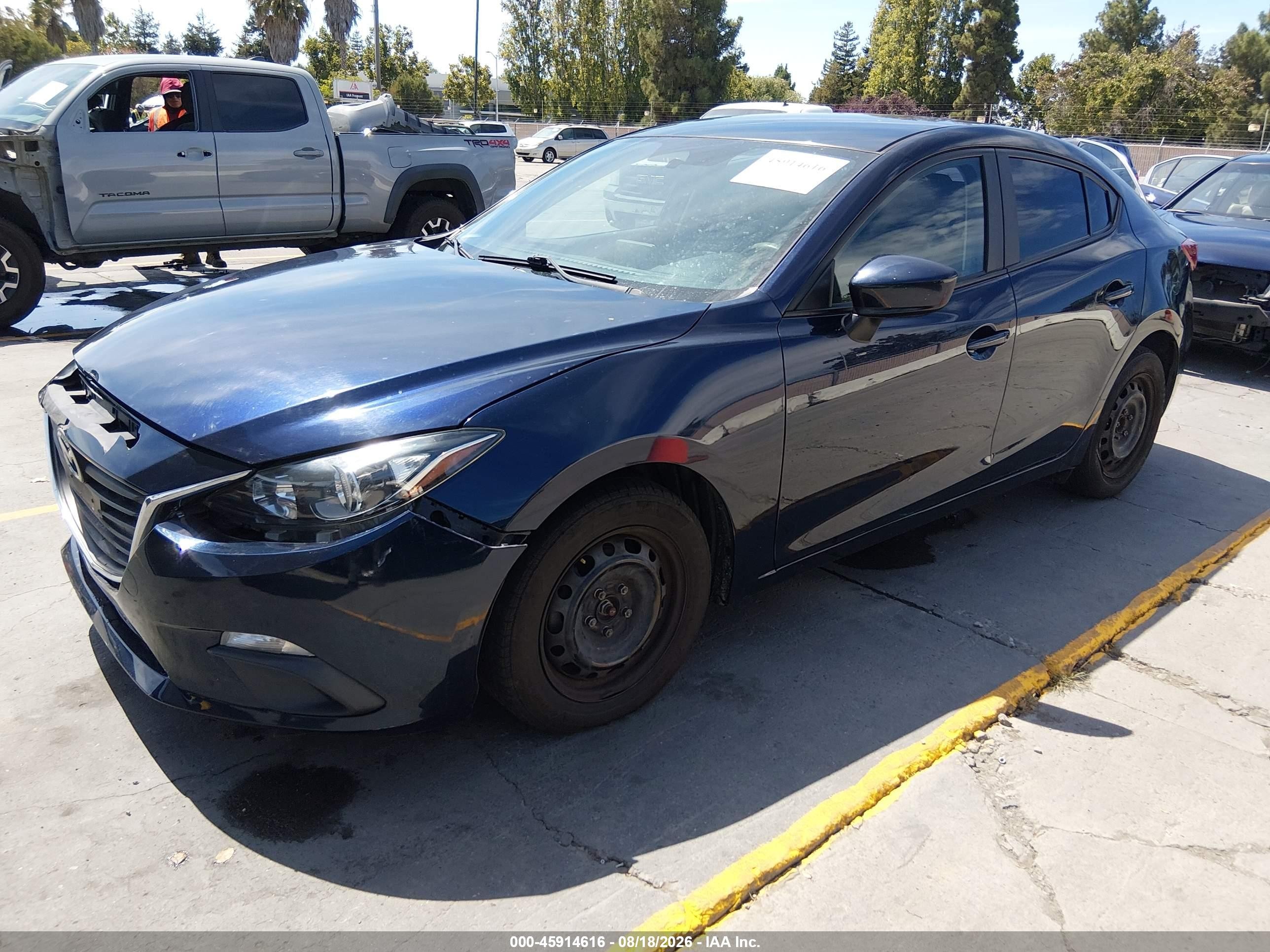 2015 Mazda Mazda3 I Sport Dark Blue vin: JM1BM1U71F1257116