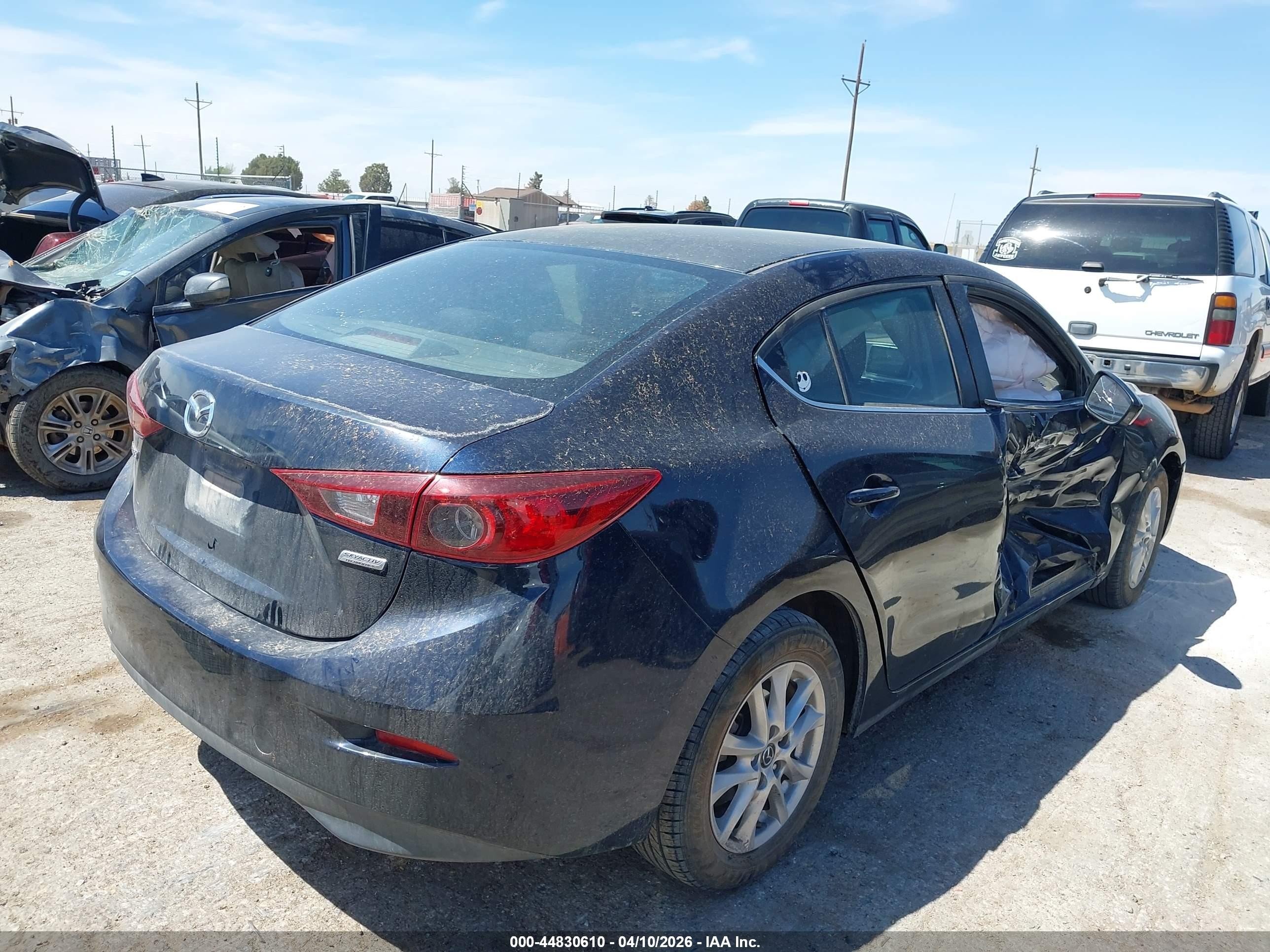 2016 Mazda Mazda3 I Sport Navy vin: JM1BM1U71G1310026