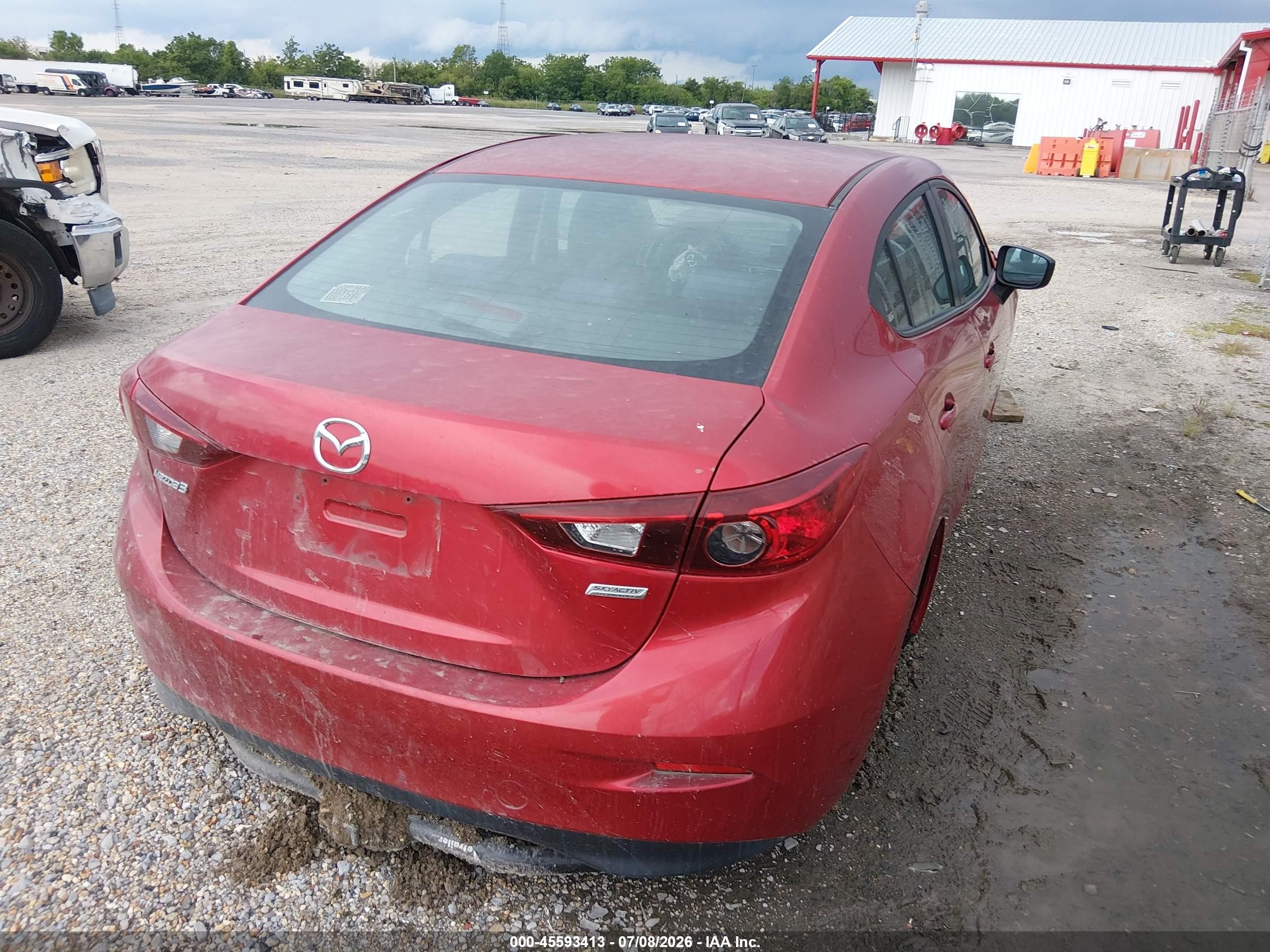2014 Mazda Mazda3 I Sport Red vin: JM1BM1U72E1111256