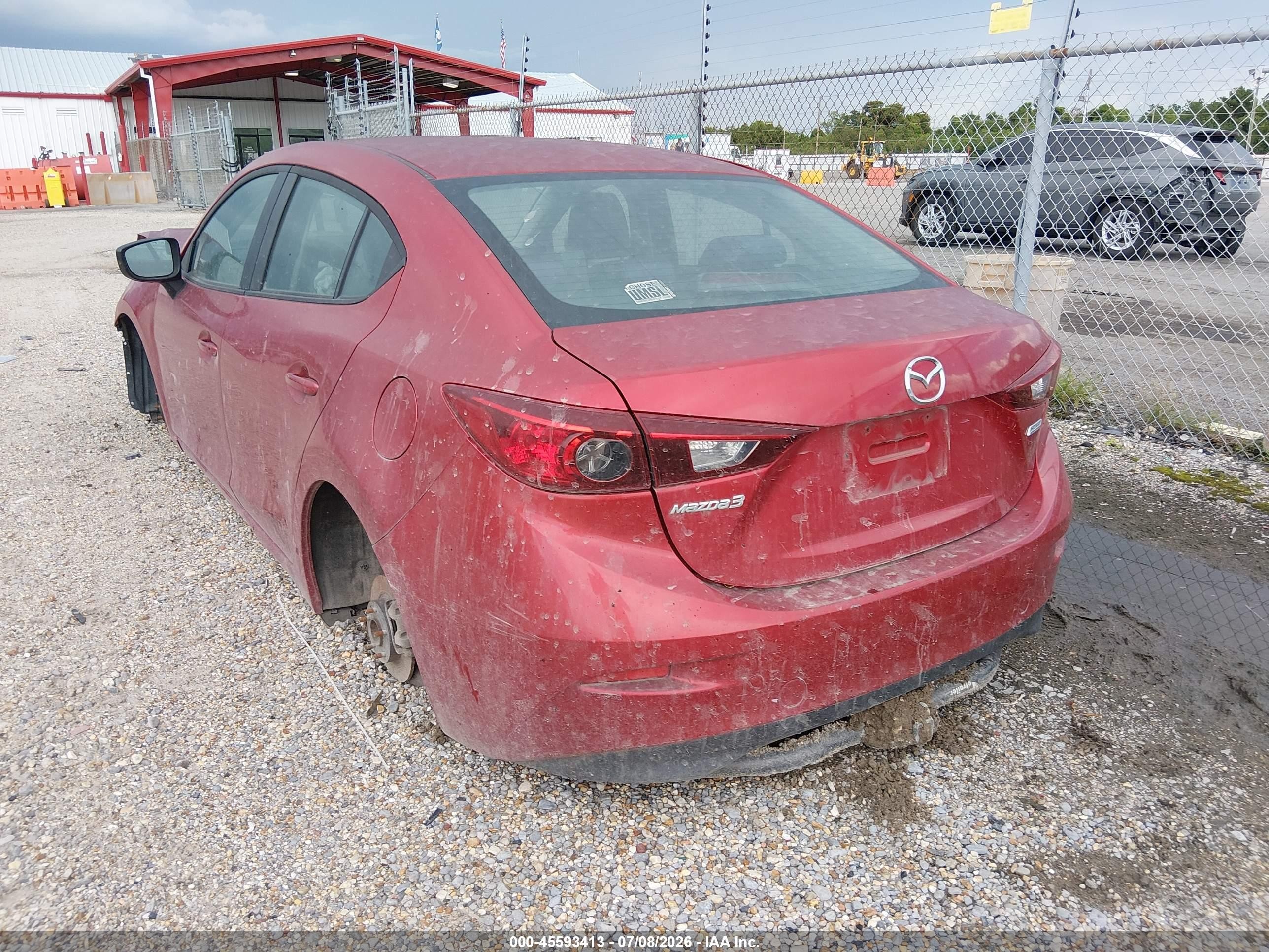 2014 Mazda Mazda3 I Sport Red vin: JM1BM1U72E1111256
