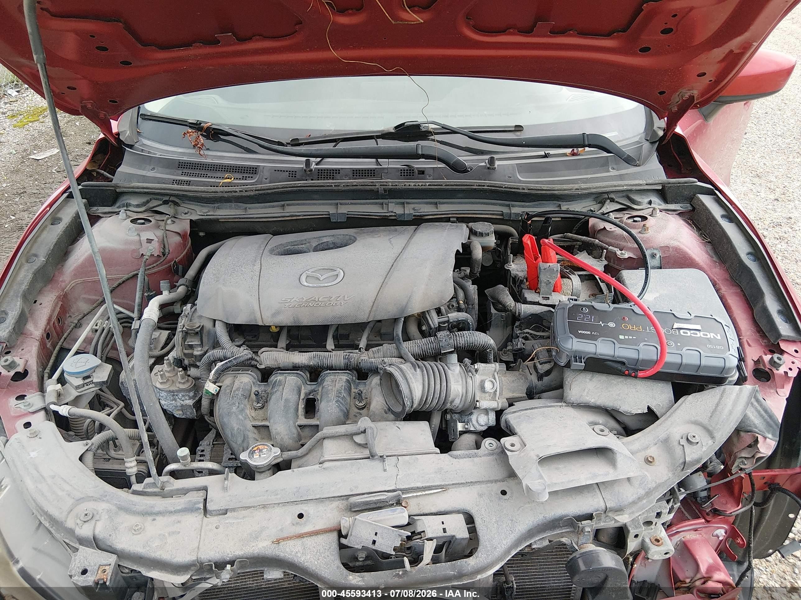 2014 Mazda Mazda3 I Sport Red vin: JM1BM1U72E1111256
