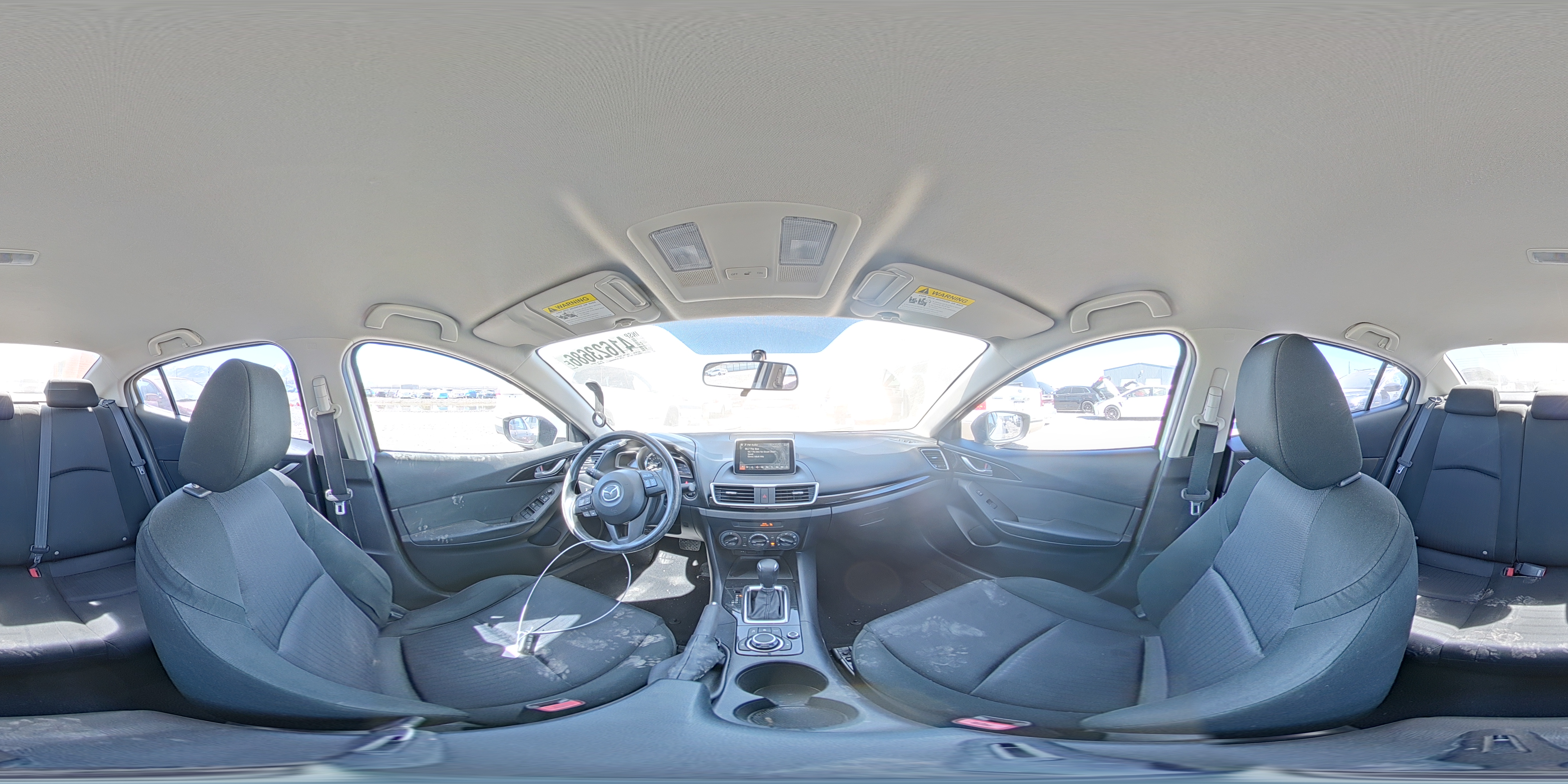 2015 Mazda 3 Sport White vin: JM1BM1U72F1266049