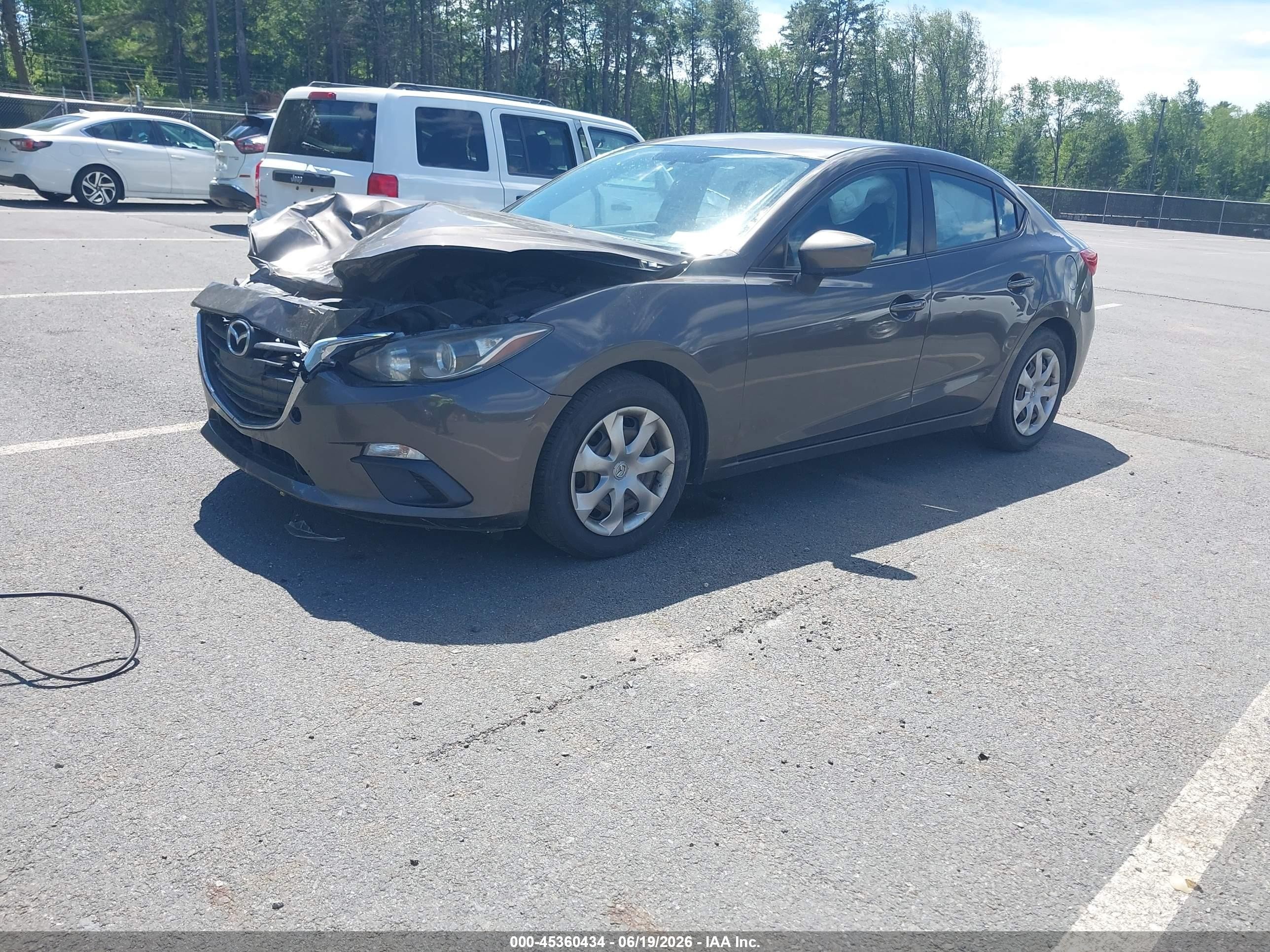 2014 Mazda Mazda3 Gray vin: JM1BM1U73E1193675
