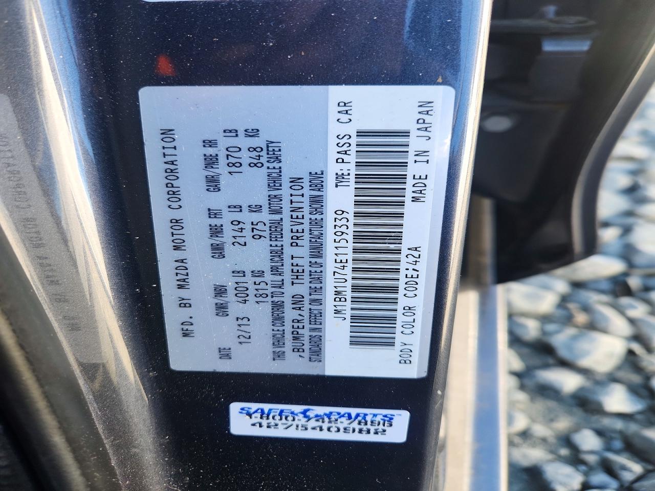 2014 Mazda 3 Sport Gray vin: JM1BM1U74E1159339