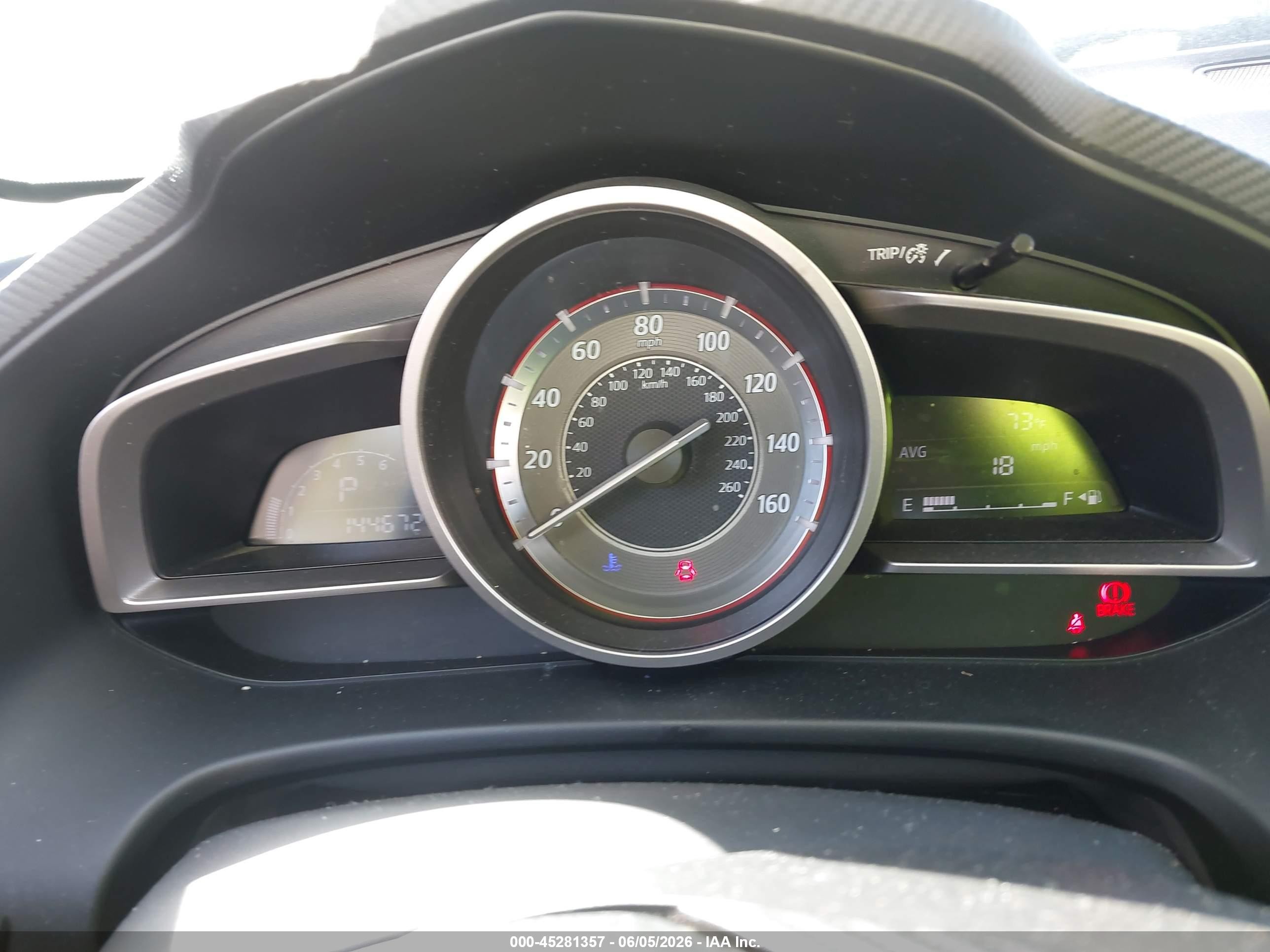 2014 Mazda Mazda3 I Sport Синий vin: JM1BM1U75E1118301