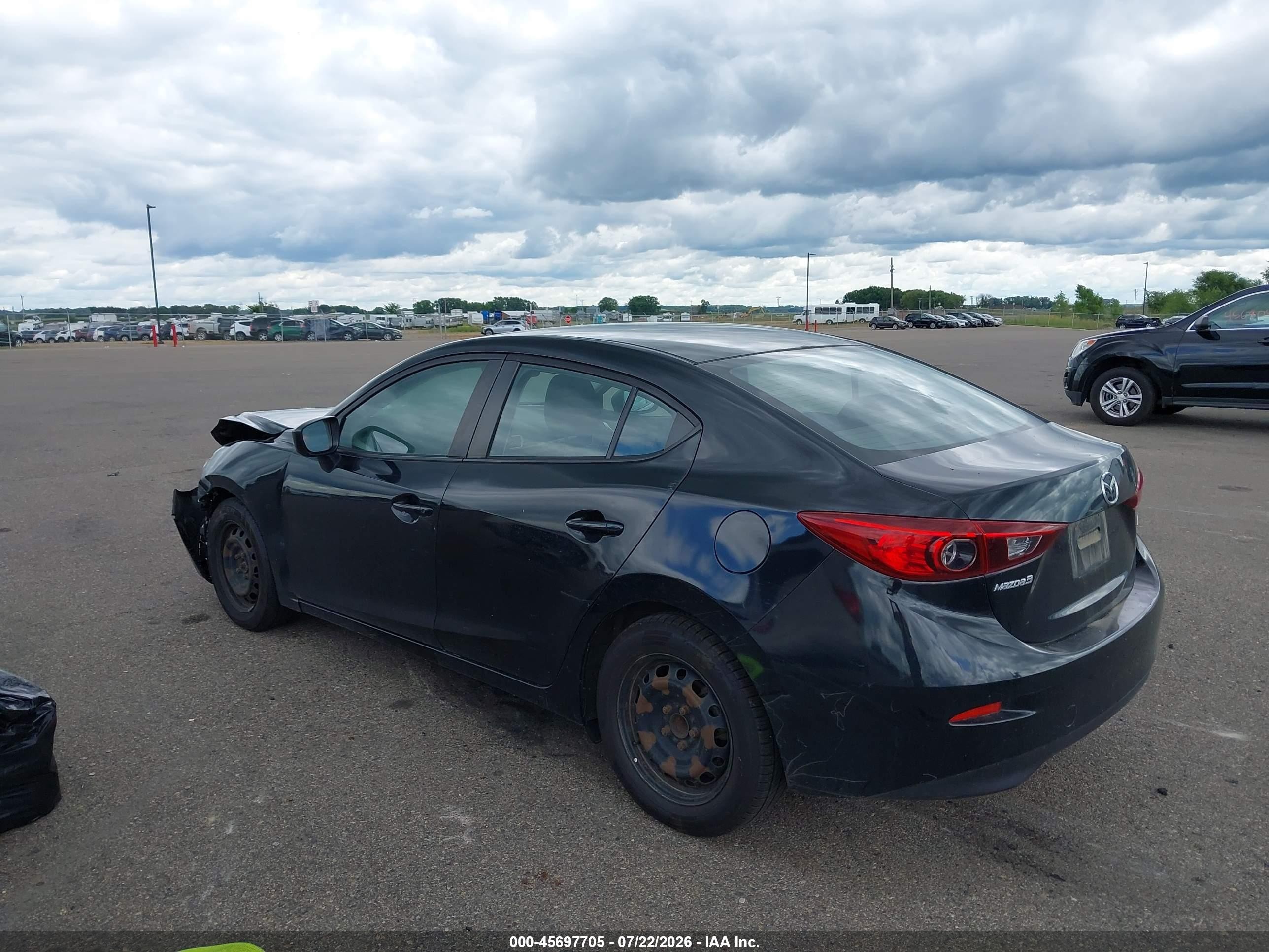 2014 Mazda Mazda3   Black vin: JM1BM1U75E1121781