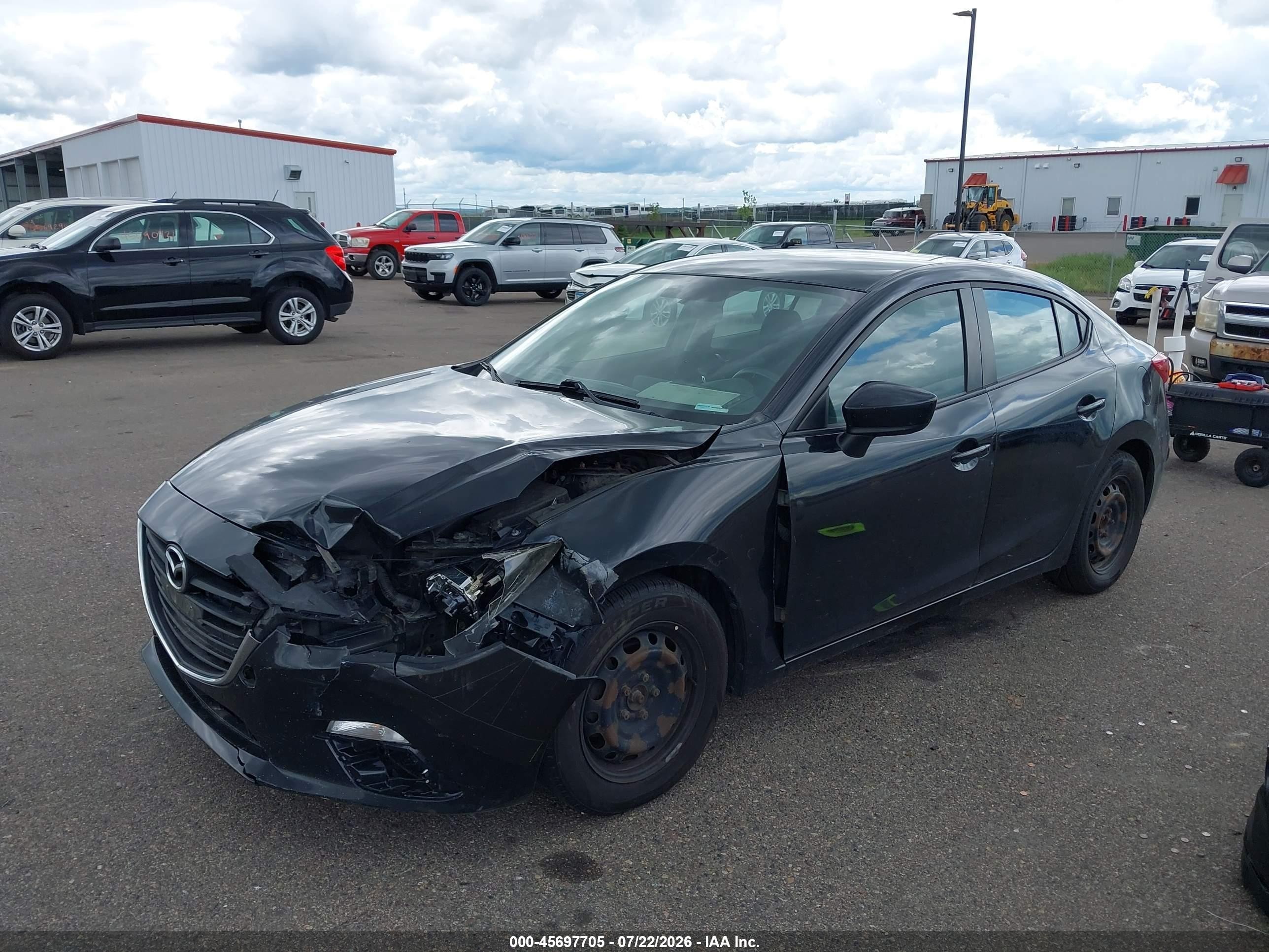 2014 Mazda Mazda3   Black vin: JM1BM1U75E1121781