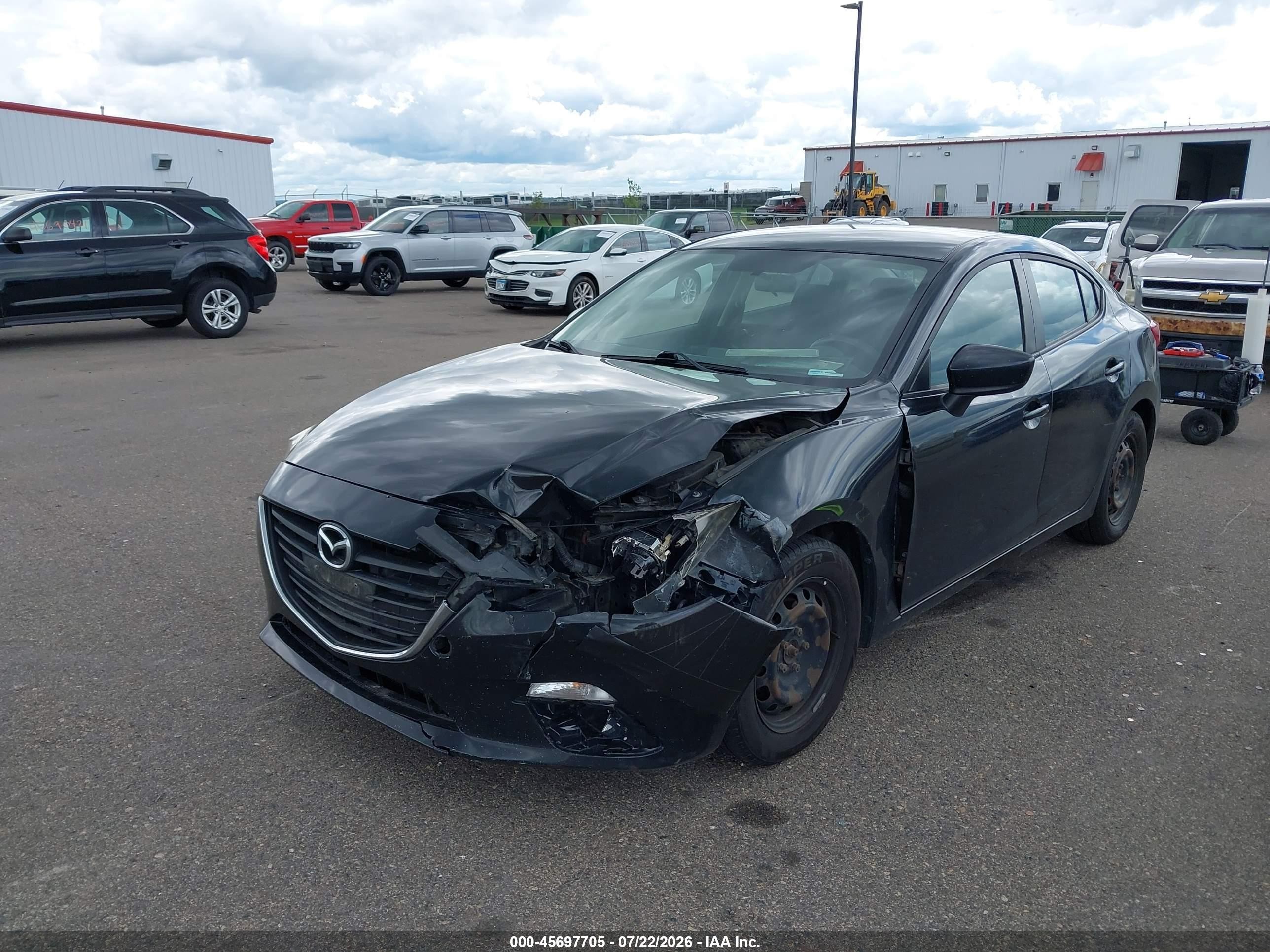 2014 Mazda Mazda3   Black vin: JM1BM1U75E1121781