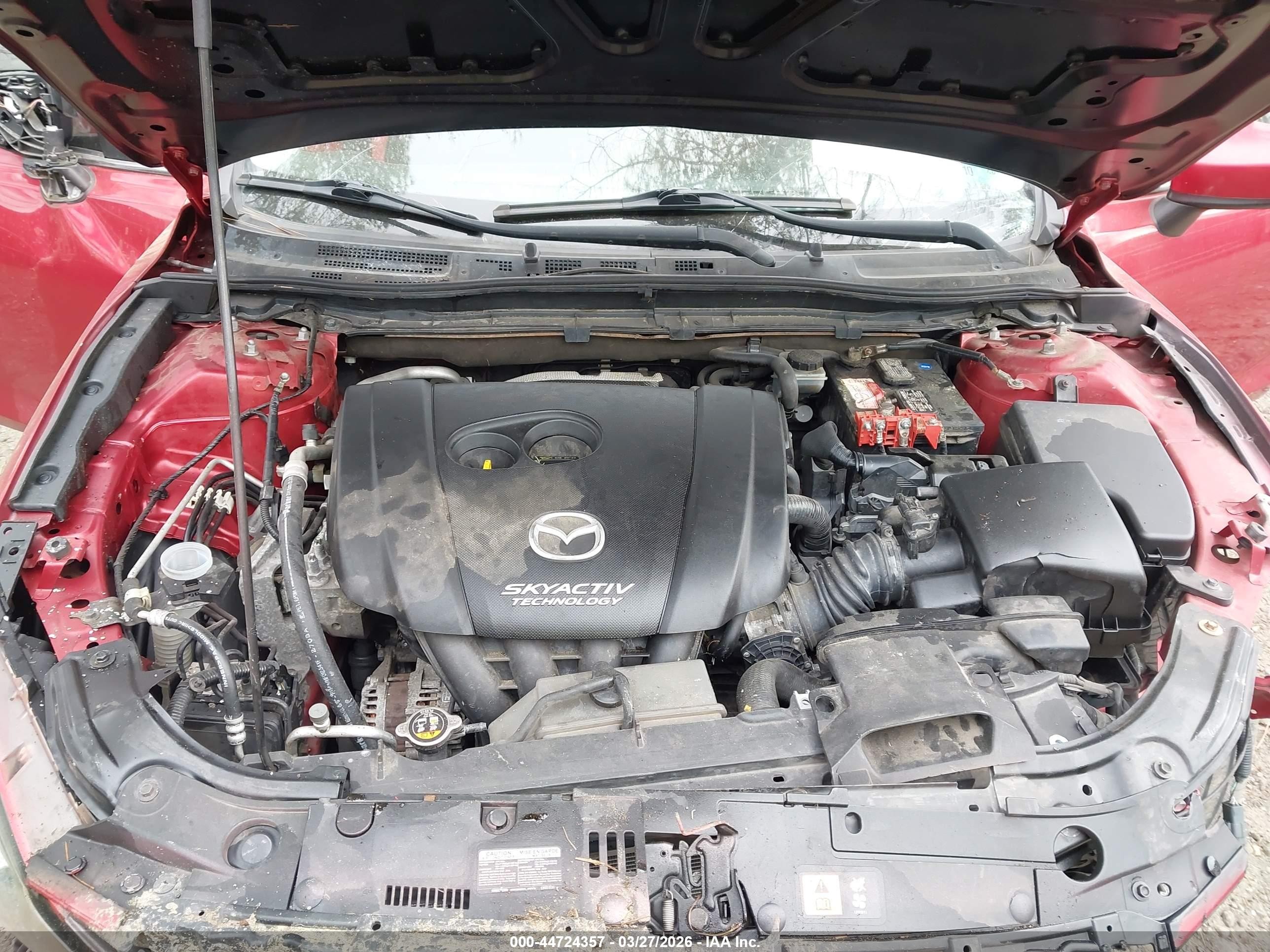 2016 Mazda Mazda3 I Sport Красный vin: JM1BM1U75G1302527