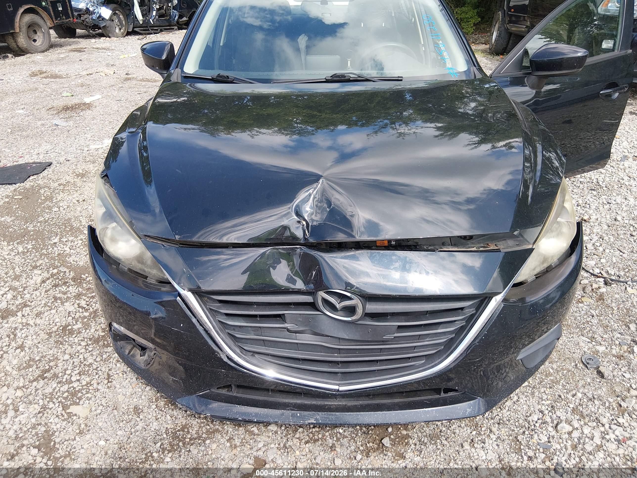 2015 Mazda Mazda3 I Sport Черный vin: JM1BM1U76F1249187