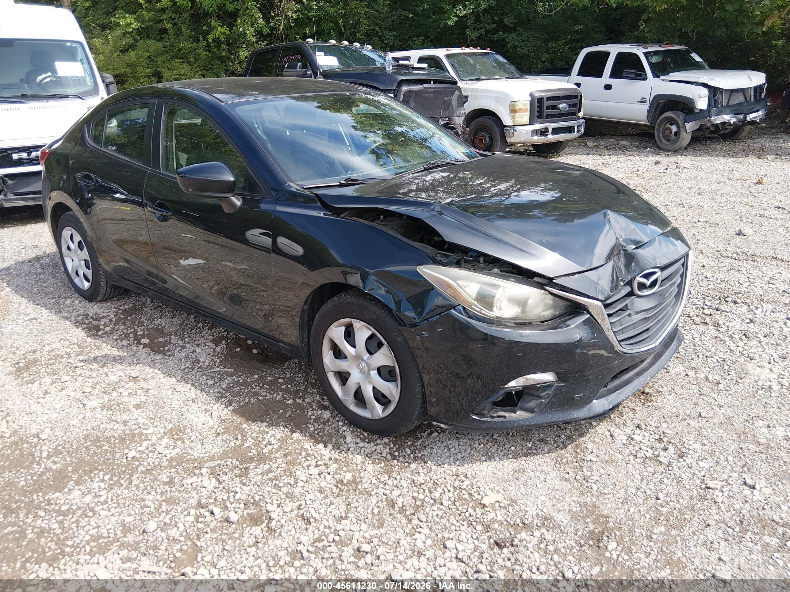 2015 Mazda Mazda3 I Sport Черный vin: JM1BM1U76F1249187