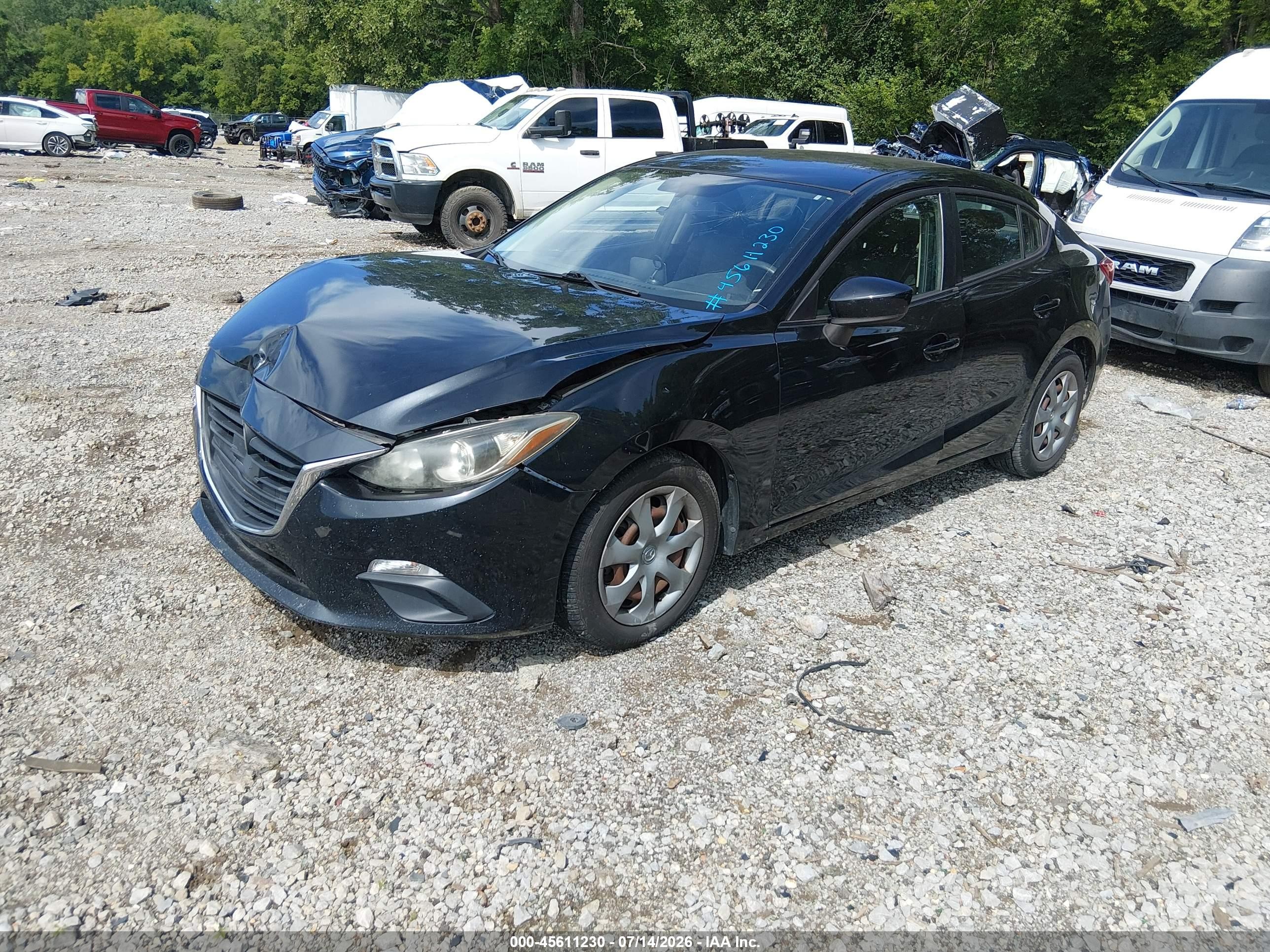 2015 Mazda Mazda3 I Sport Черный vin: JM1BM1U76F1249187