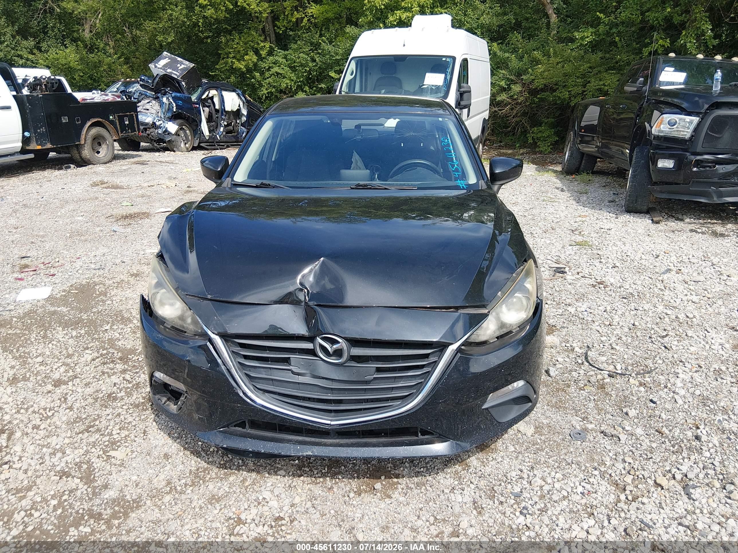 2015 Mazda Mazda3 I Sport Черный vin: JM1BM1U76F1249187