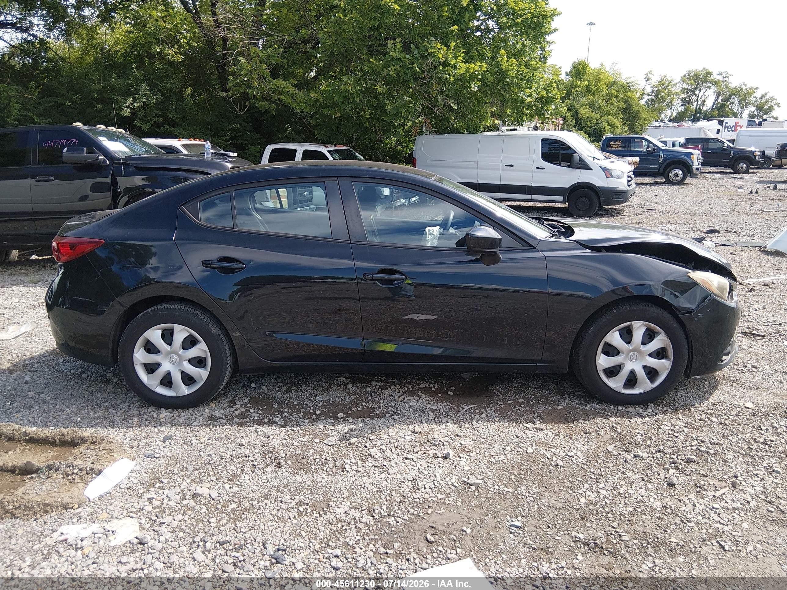 2015 Mazda Mazda3 I Sport Черный vin: JM1BM1U76F1249187