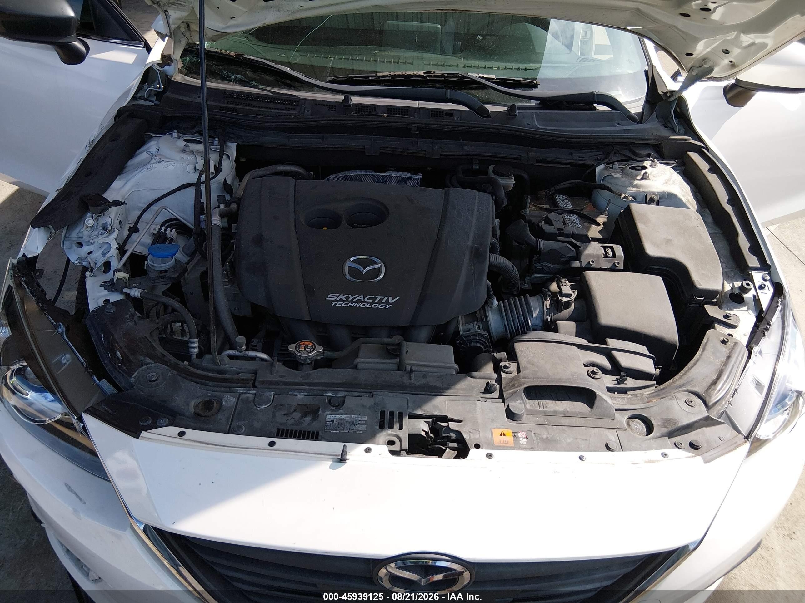 2016 Mazda Mazda3 I Sport White vin: JM1BM1U76G1328893