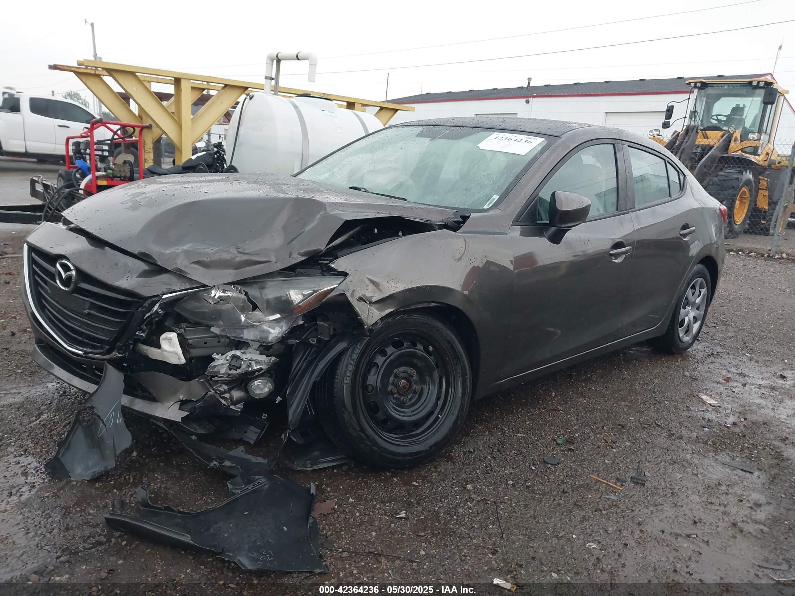 2015 Mazda Mazda3 I Sport Gray vin: JM1BM1U77F1234665