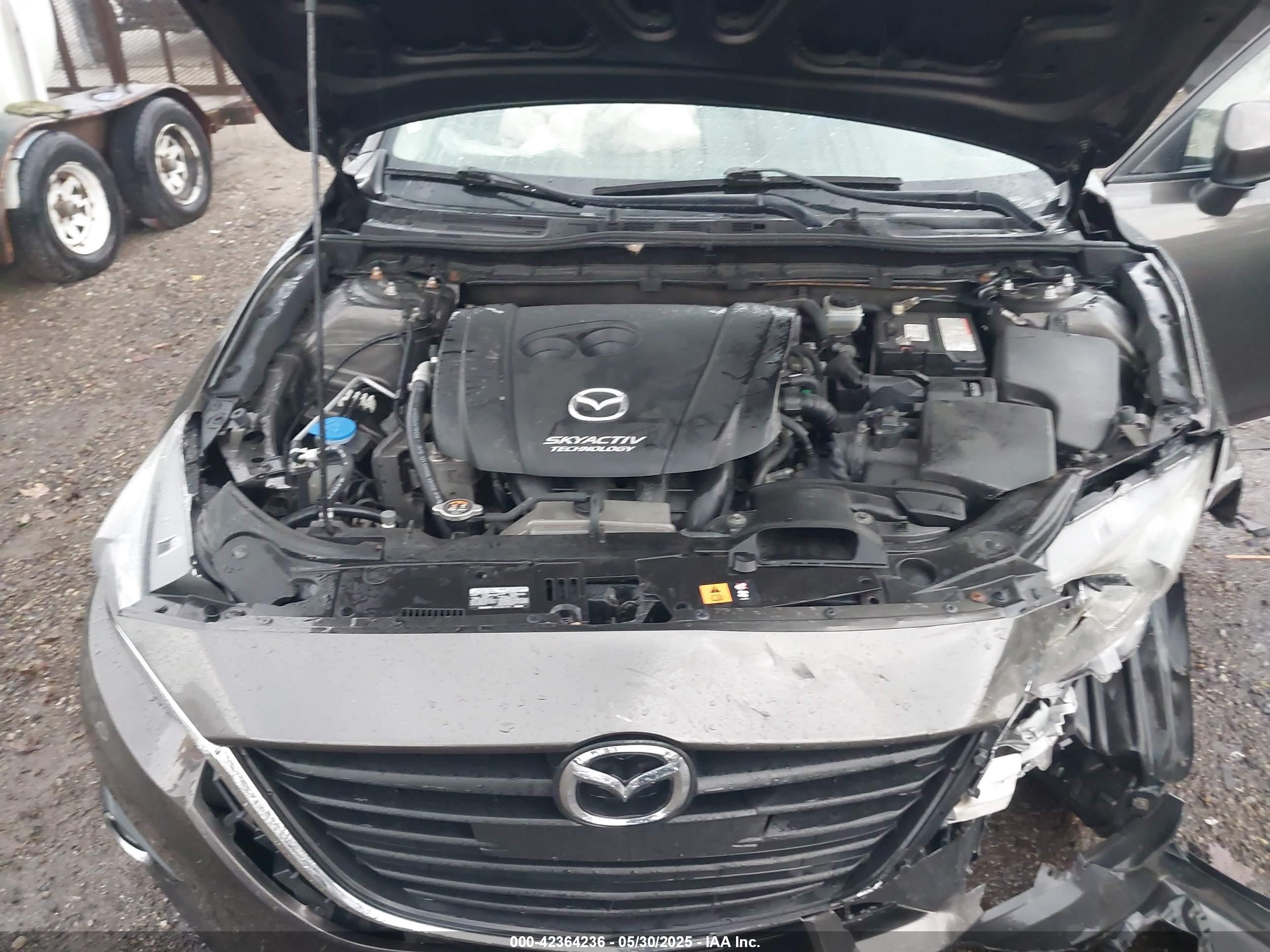 2015 Mazda Mazda3 I Sport Gray vin: JM1BM1U77F1234665